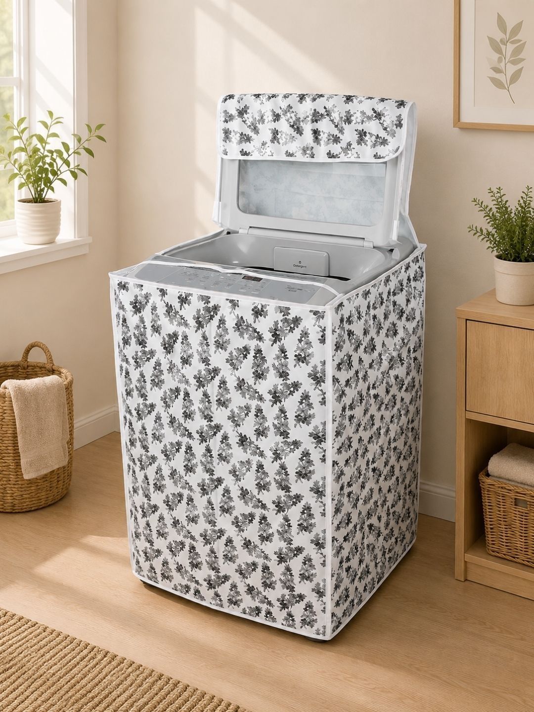 MW PRINTS Multicoloured Washing Machine Appliance cover-picture-28