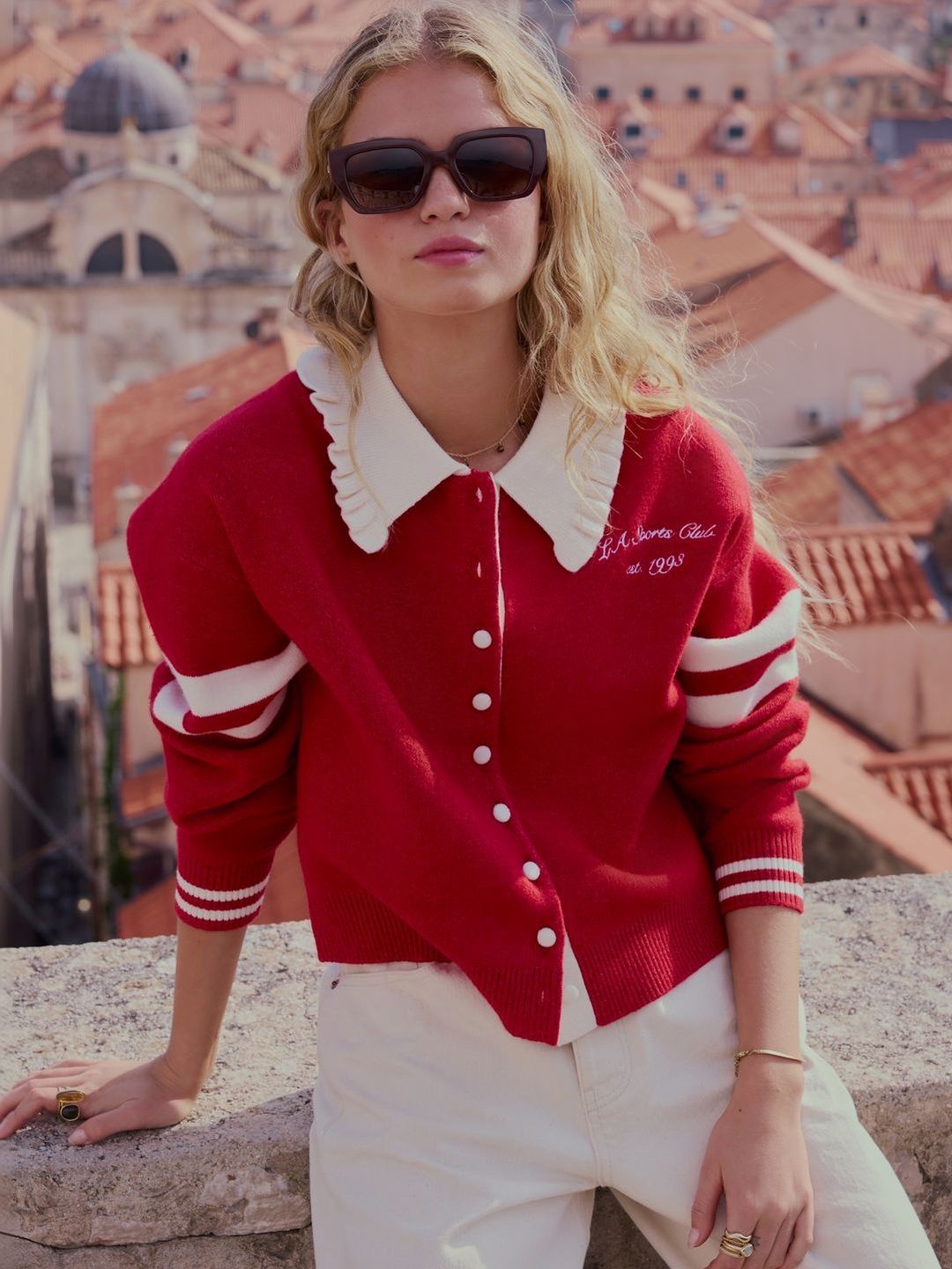 NEXT Spread Collar Tailored Jacket with Embroidered-image-36