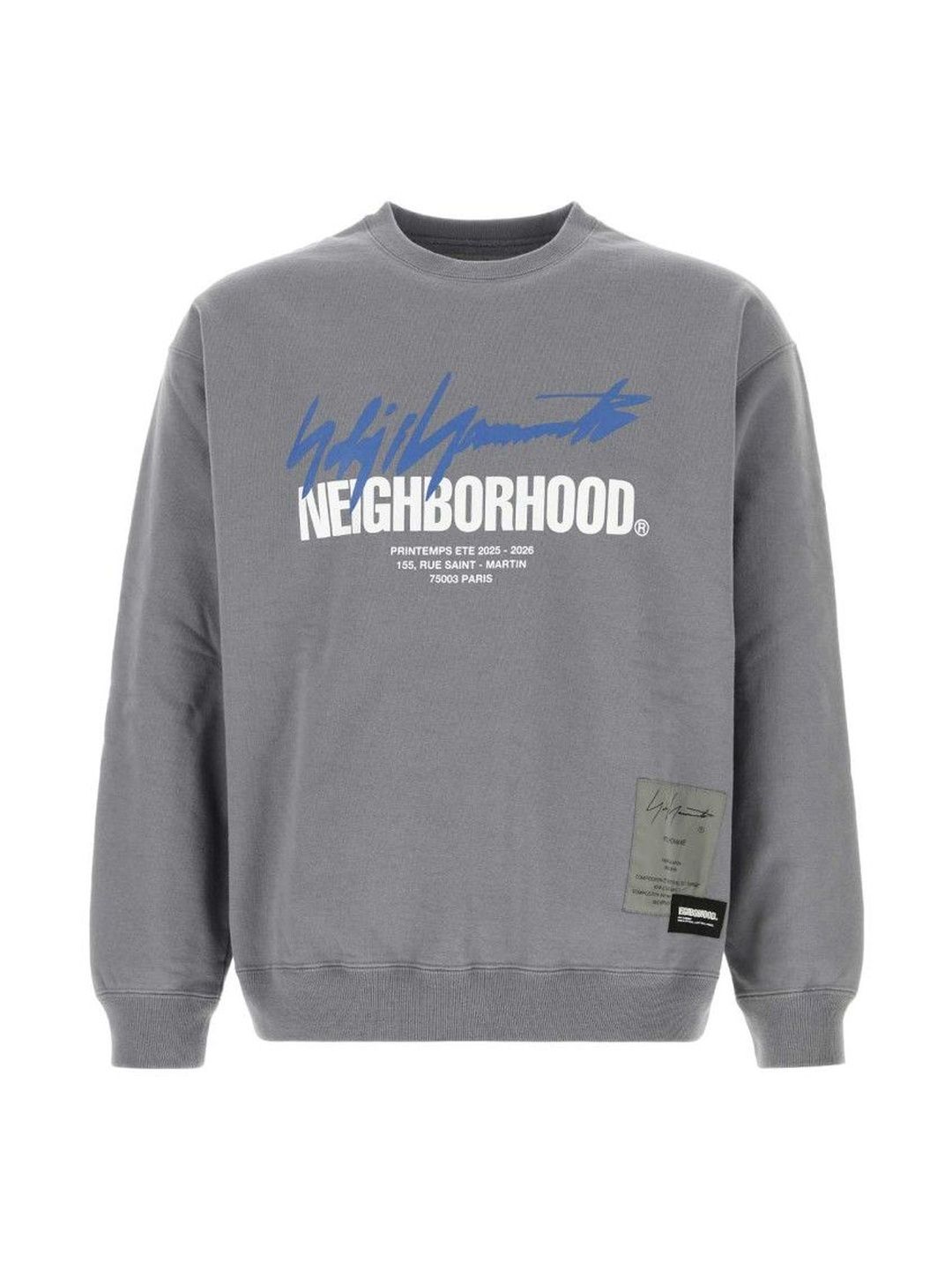 Grey Crew Neck Sweatshirt-image-2
