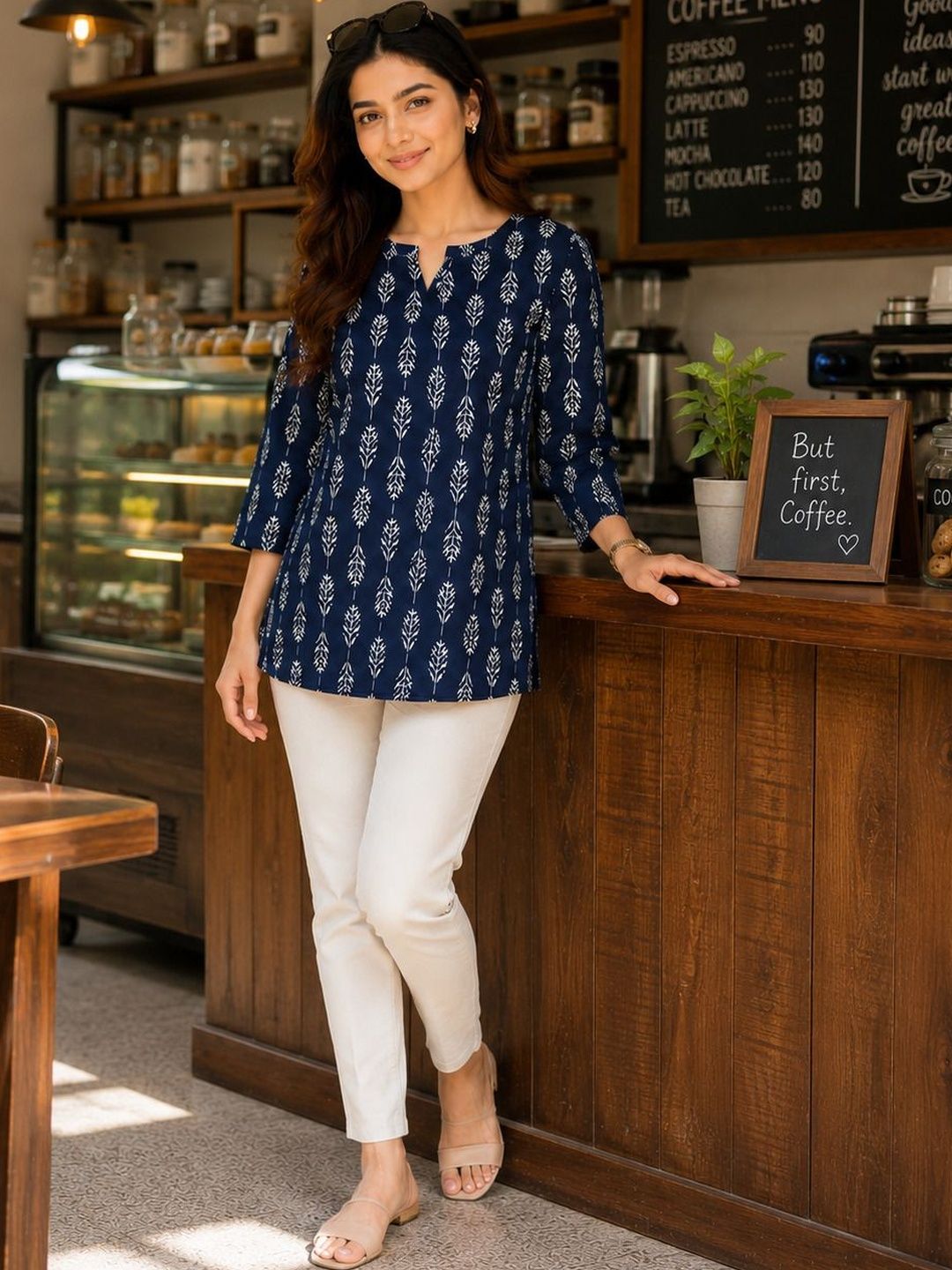 SAIYAMORI Viscose Rayon Printed Ethnic Tunic-picture-48