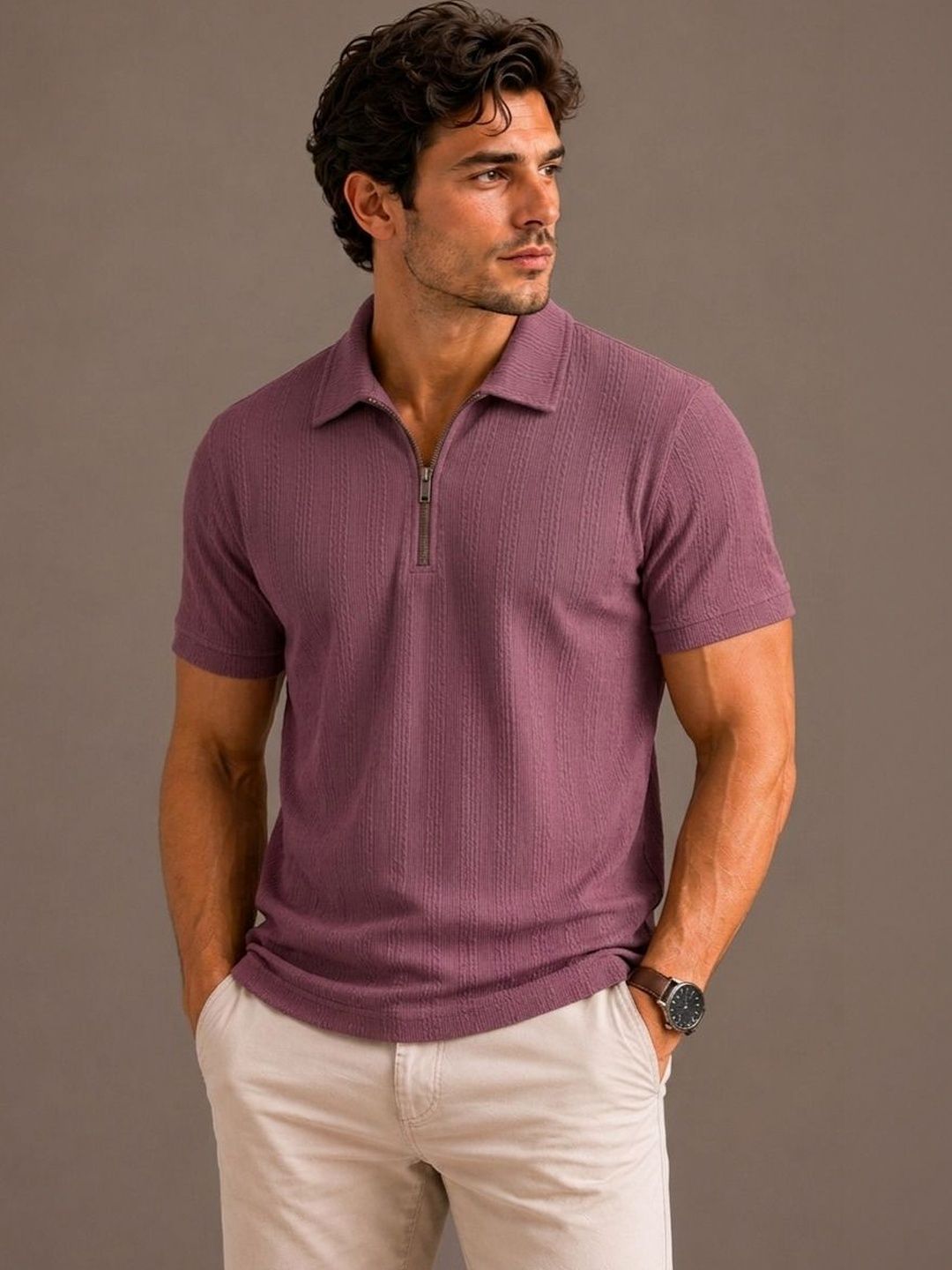 ROOPKAR Men Polo Collar T-shirt-picture-24