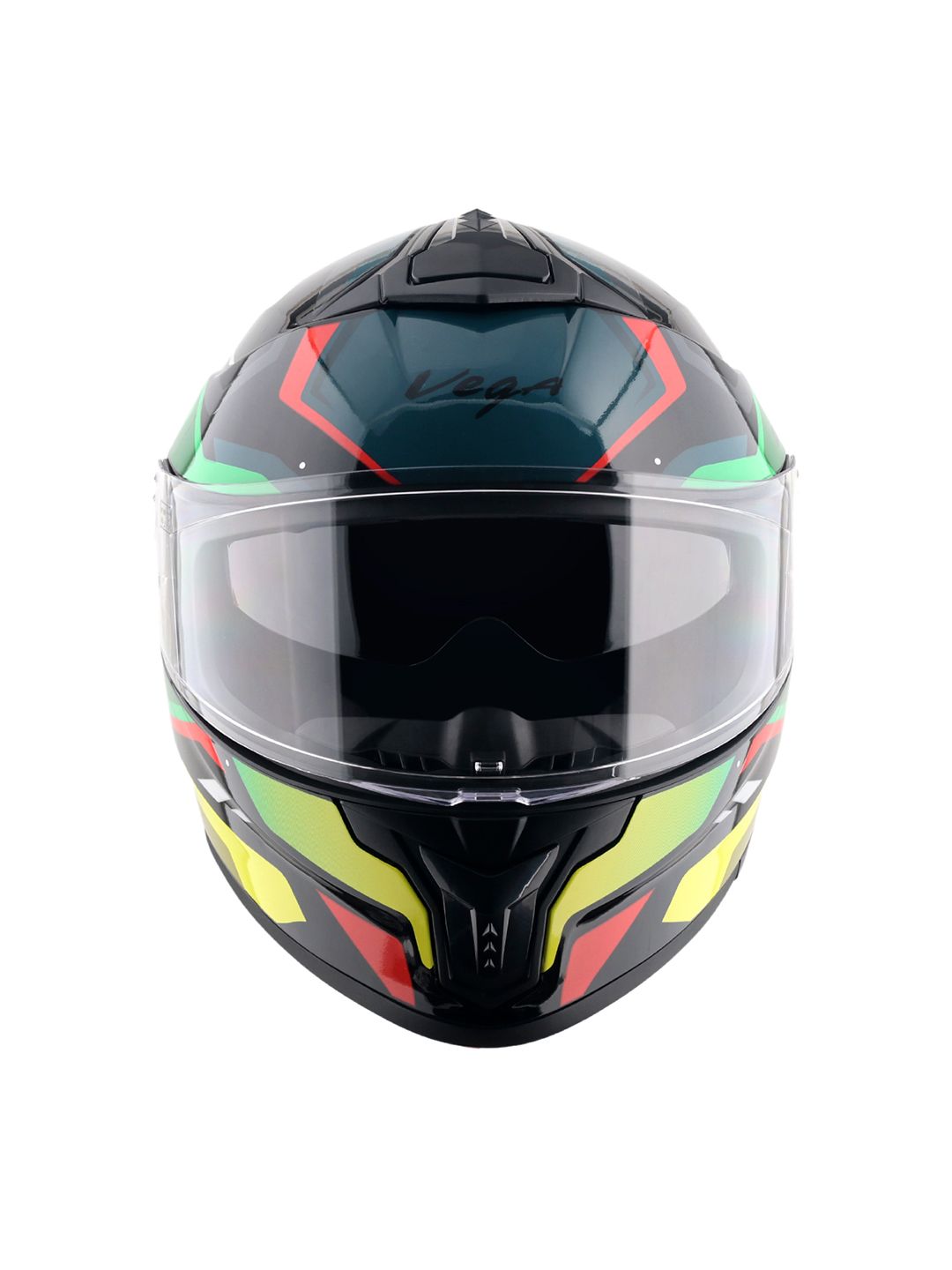 Vega Zap Volt D/V ISI and DOT Certified Full Face Helmet-Black Red-L-image-22
