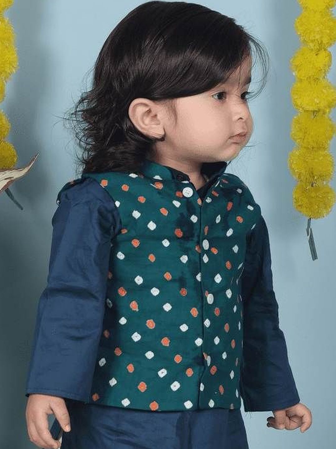Cuddly Cubs Boys Stand Collar Sleeveless Nehru Jackets-image-38