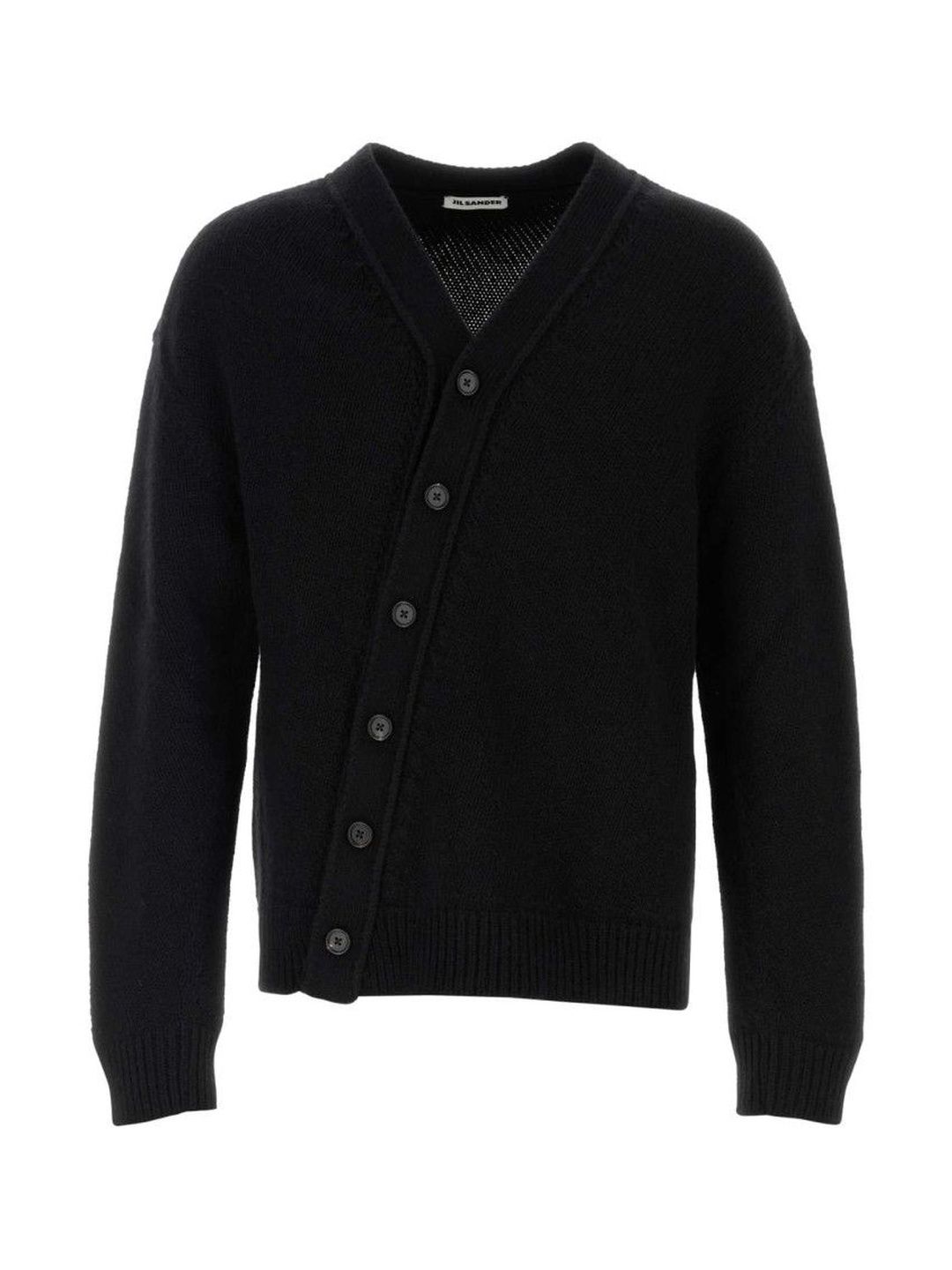 jil sander Black V Neck Cardigans-picture-24