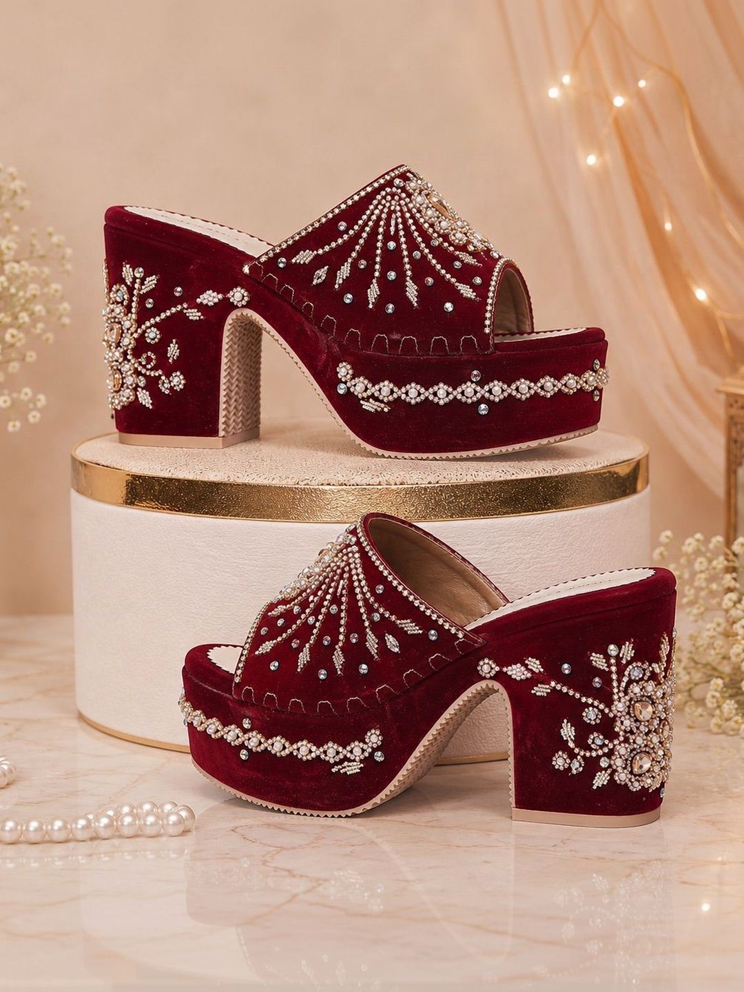 MELAR Embellished Block Mules-image-36