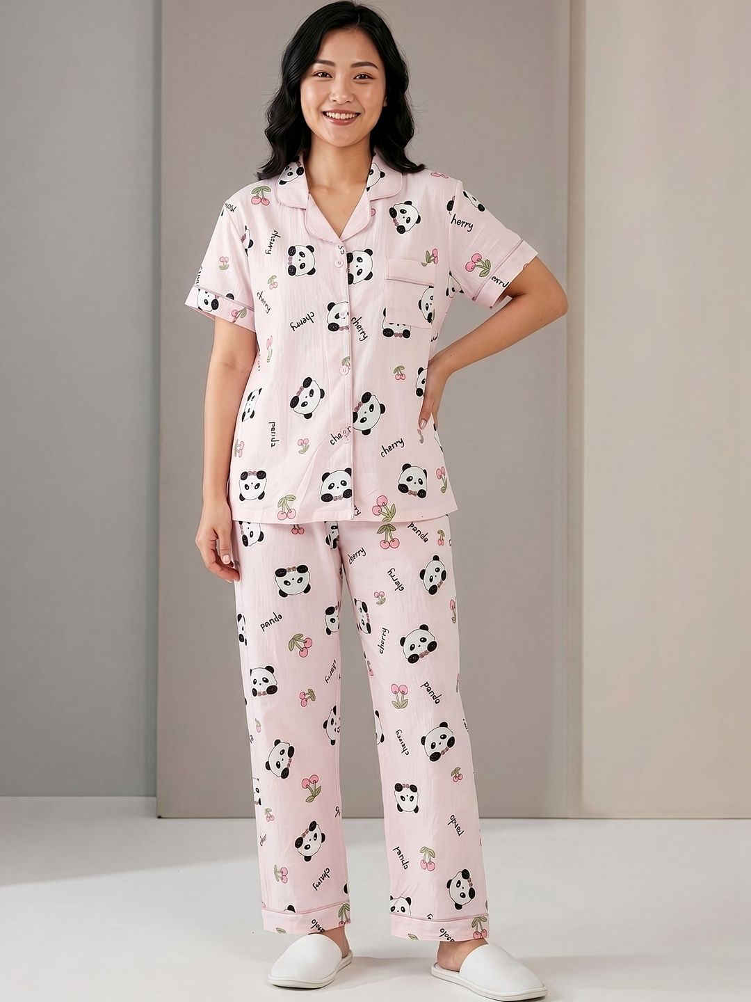 Stem Rope Women Printed Night suit-picture-10