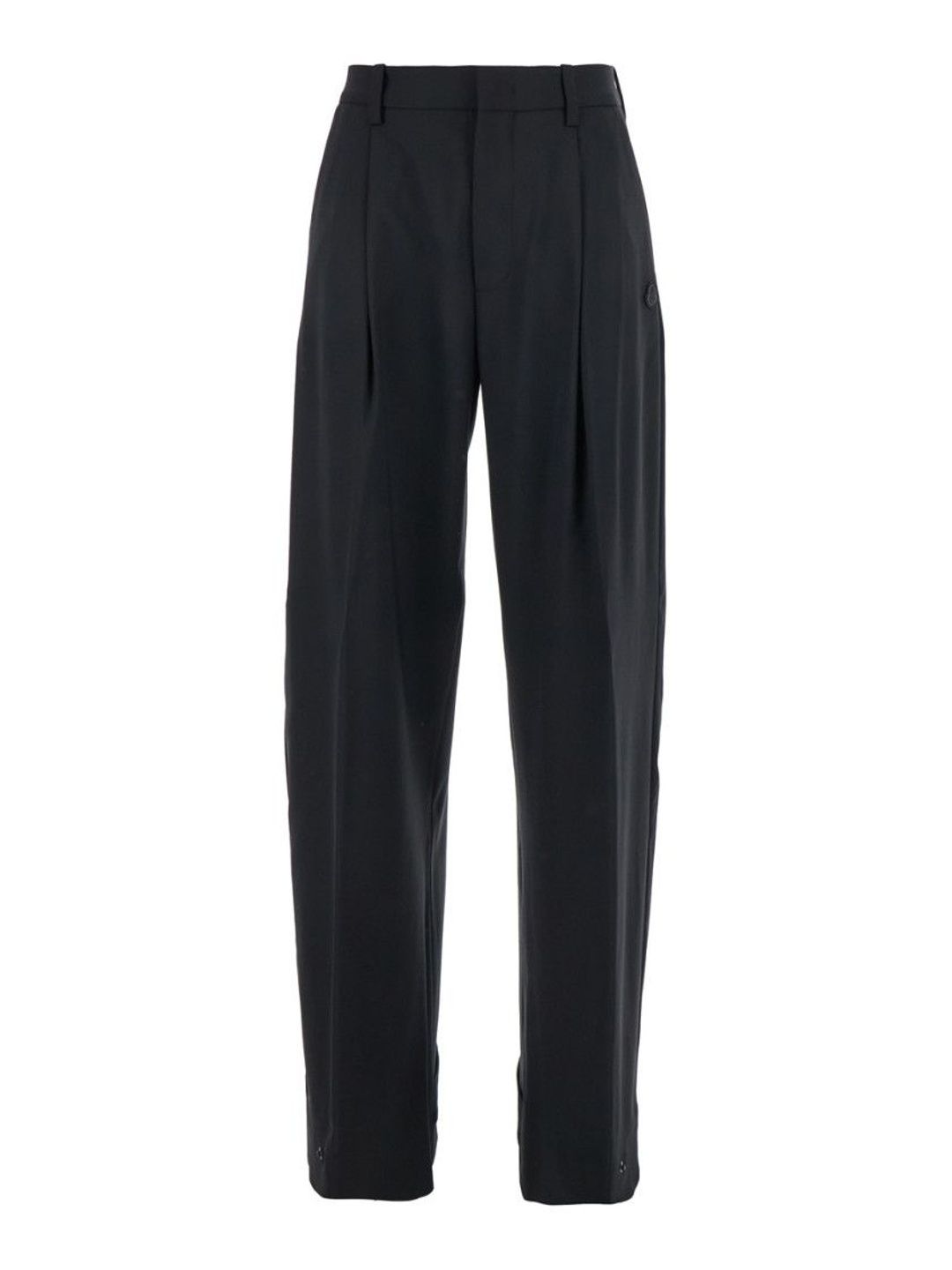 moncler Black Regular Pleated Pants-picture-54