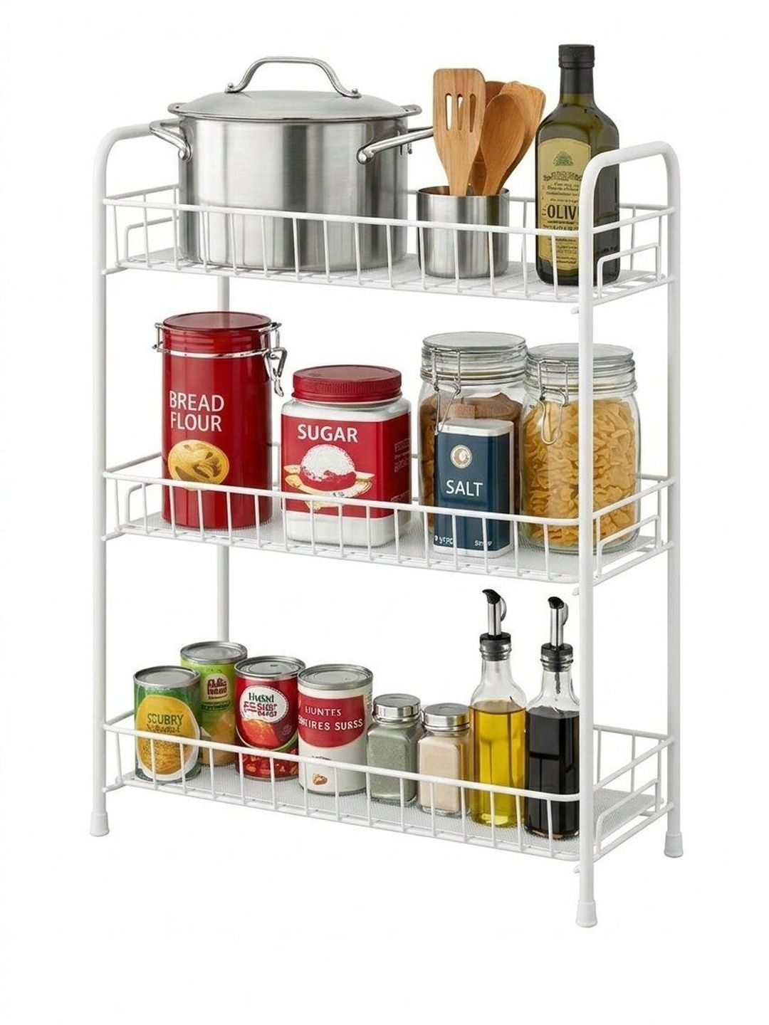 ProGrade White Set of 1 Portable Racks Organisers-picture-35