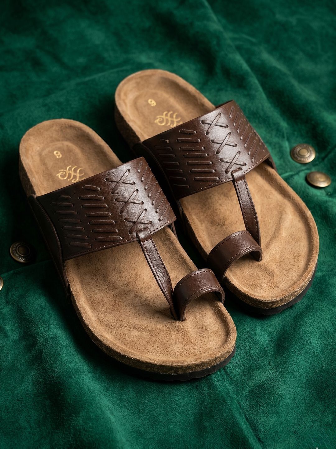 House of Pataudi Men Slip-On Comfort Sandals-picture-31
