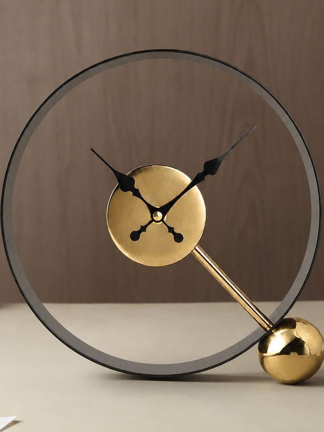 Decor de Maison Gold-Toned Contemporary Table Clock-picture-54