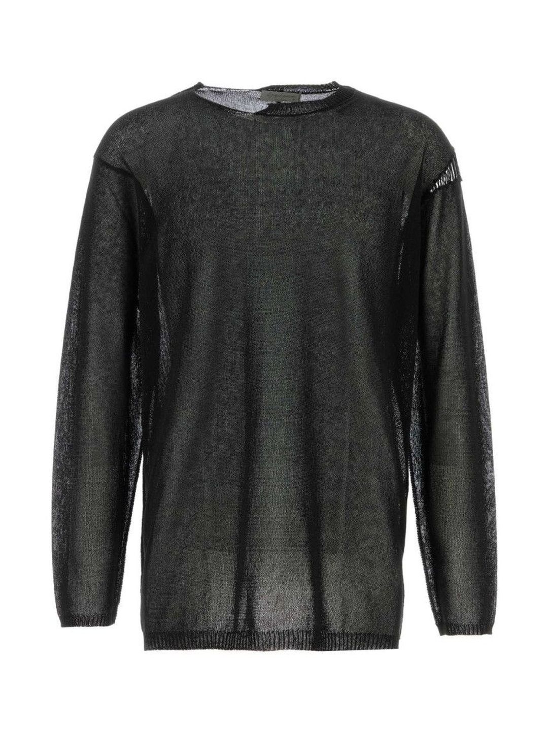 yohji yamamoto Black Round Neck Sweater-picture-32