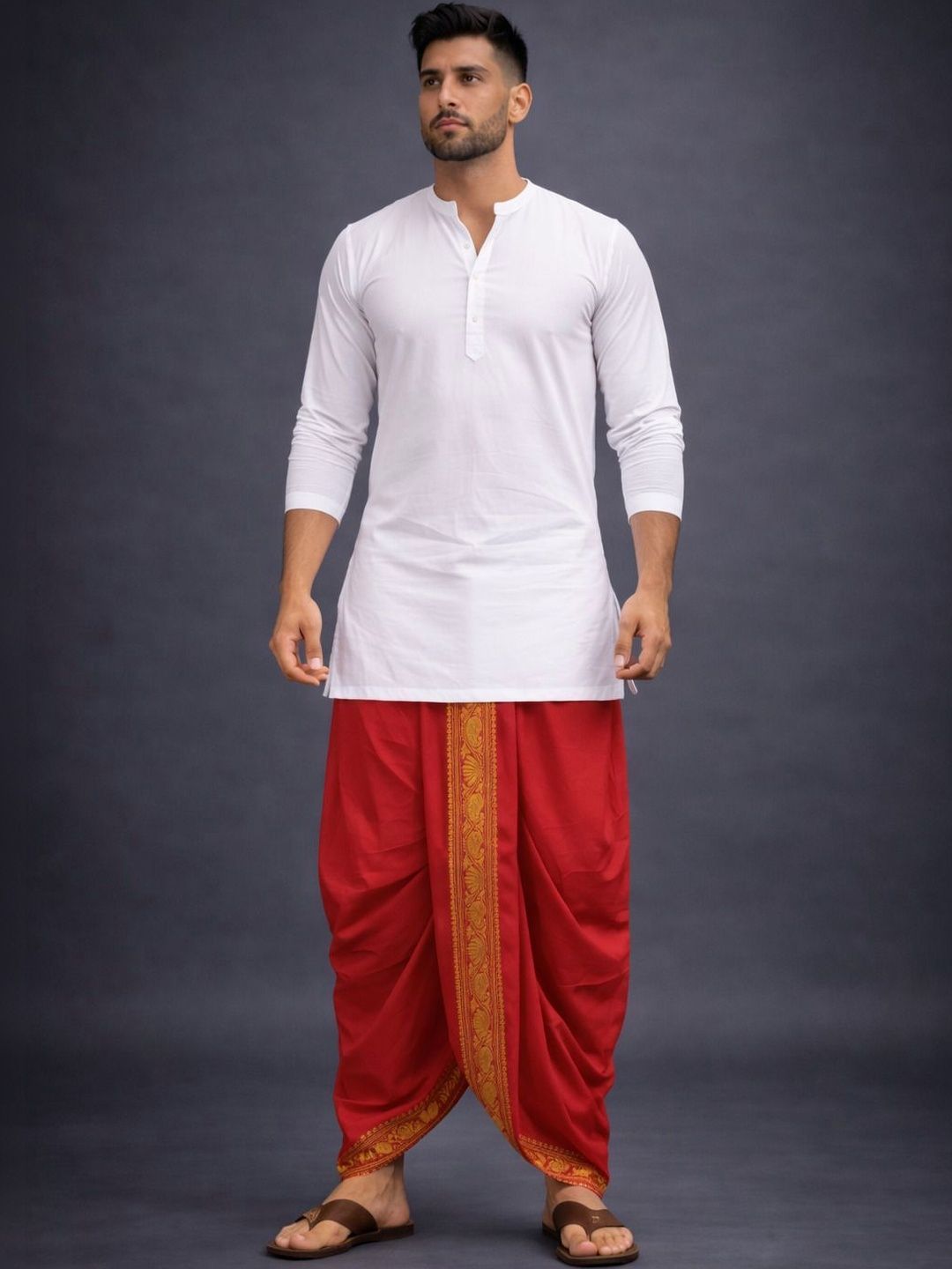 Sawariya handloom Men Embroidered Dhoti Dhotis-picture-58