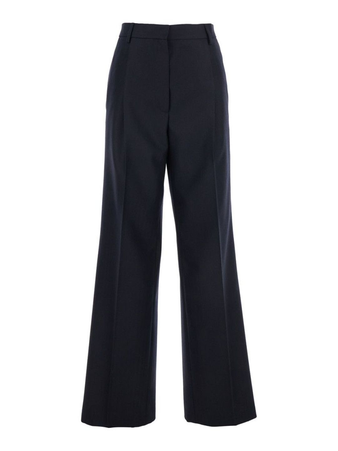 dries van noten Blue Tailored Flat Front Pants-picture-33