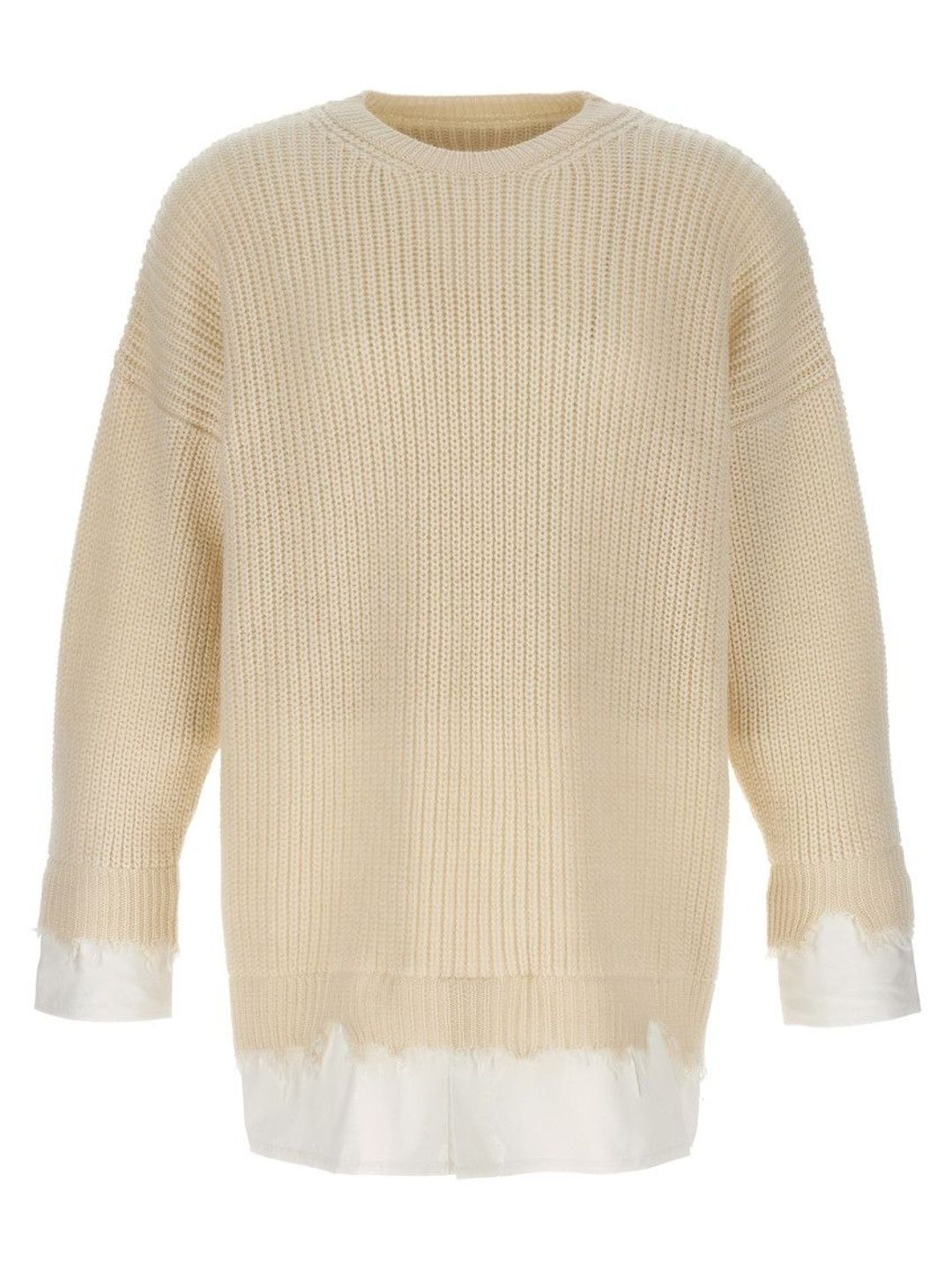mm6 maison margiela Beige Knitted Sweaters-picture-34