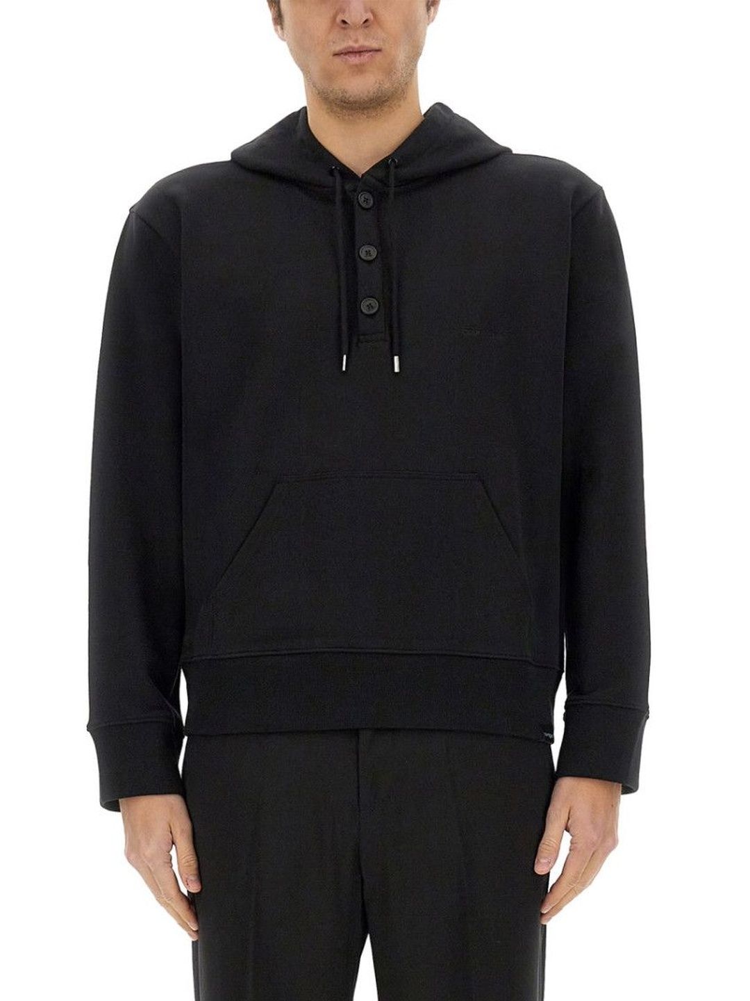 courreges Black Logo Hood Sweatshirts-picture-36