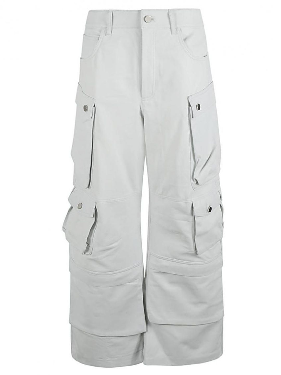 fermas.club White Leather cargo pants-picture-32
