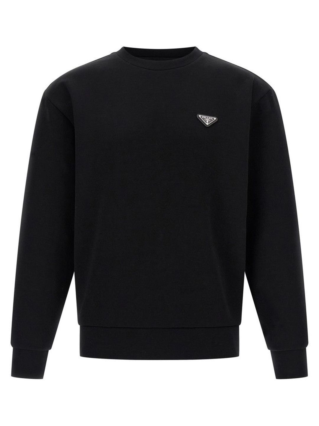 prada Black Logo Crew Neck Sweatshirt-picture-53