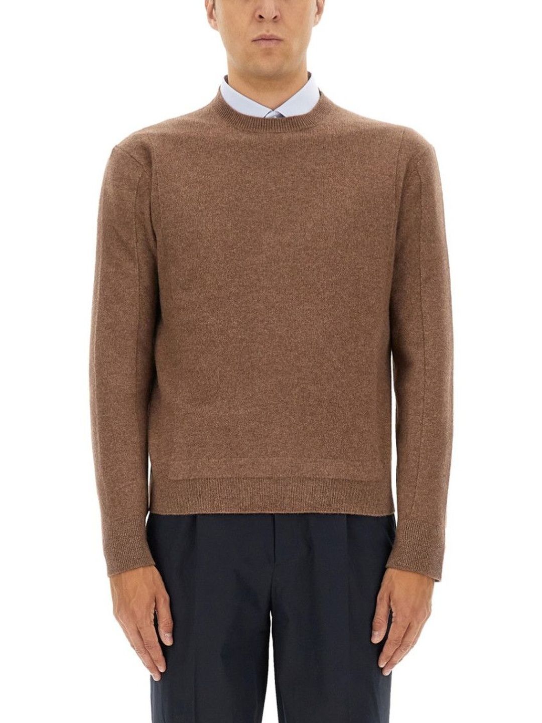 zegna Brown Crew Neck Sweater-picture-14