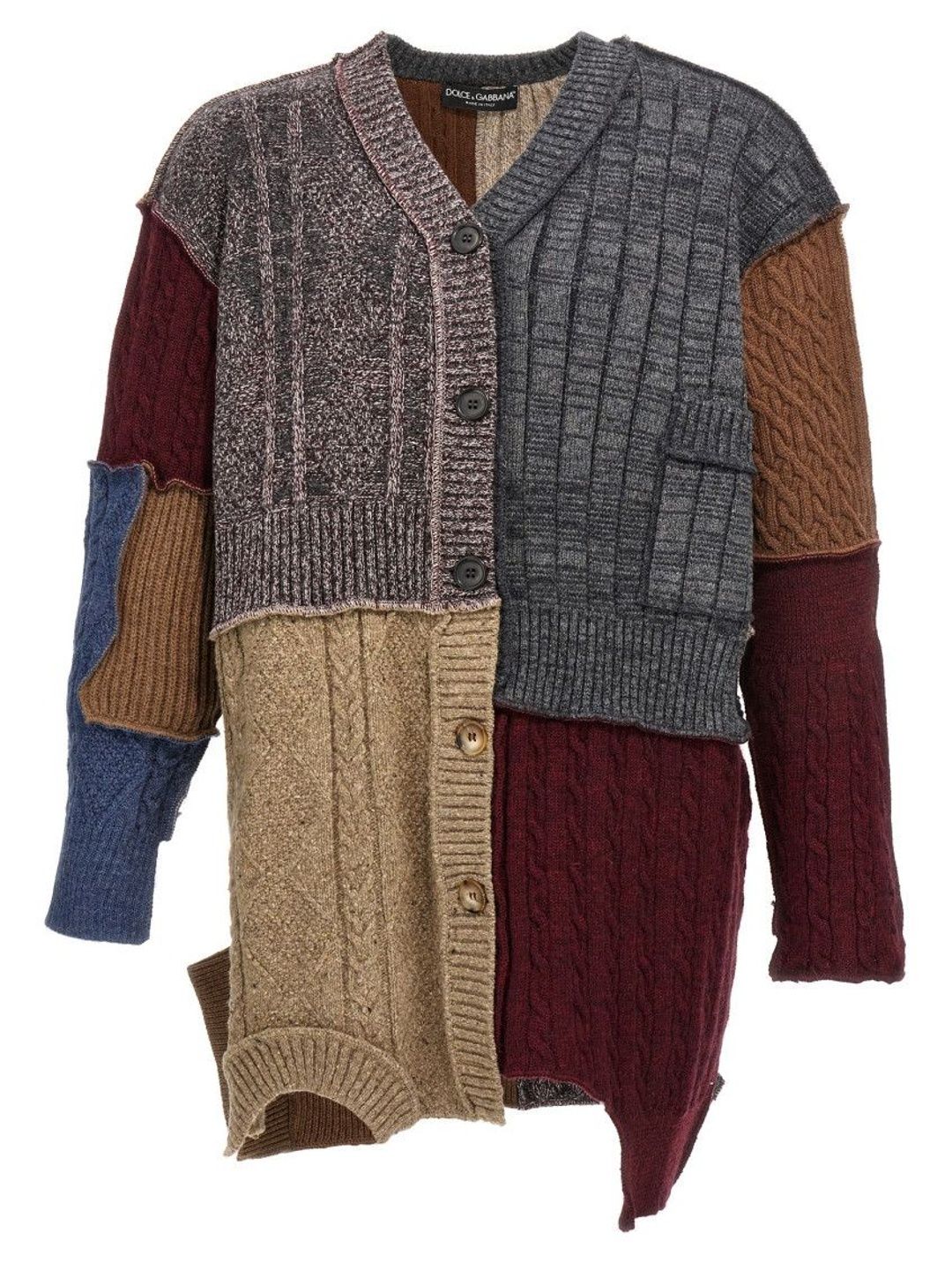 Multicolor V Neck Cardigans-image-17