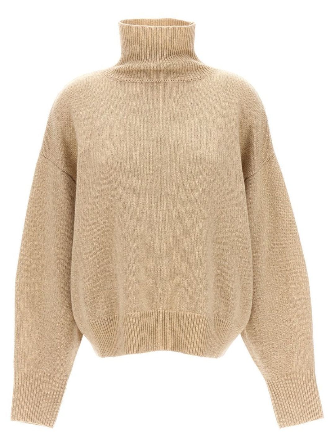 isabel marant Beige Solid Turtle Neck Sweater-picture-11
