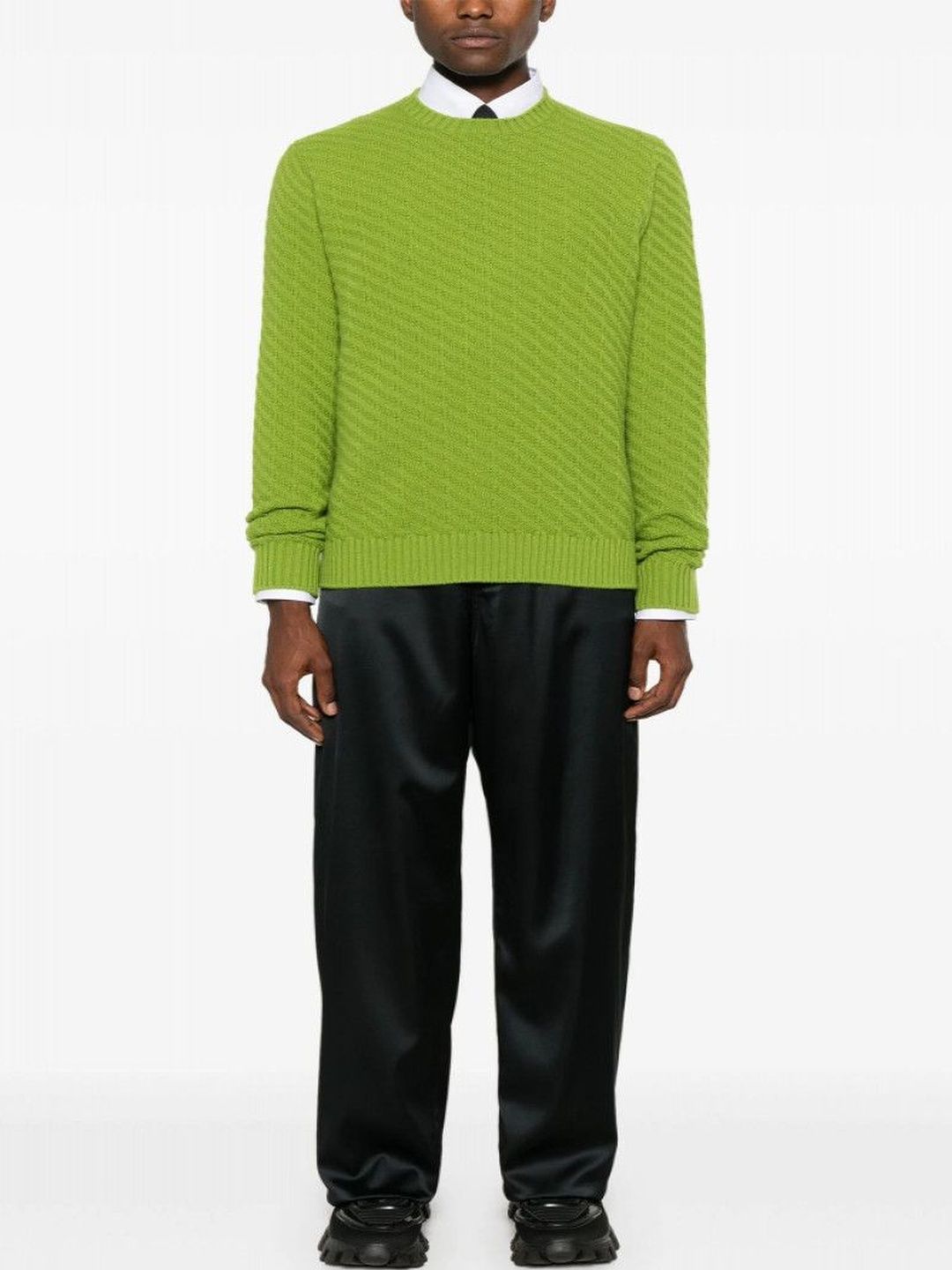 prada Lime Green Crewneck Sweater-picture-41
