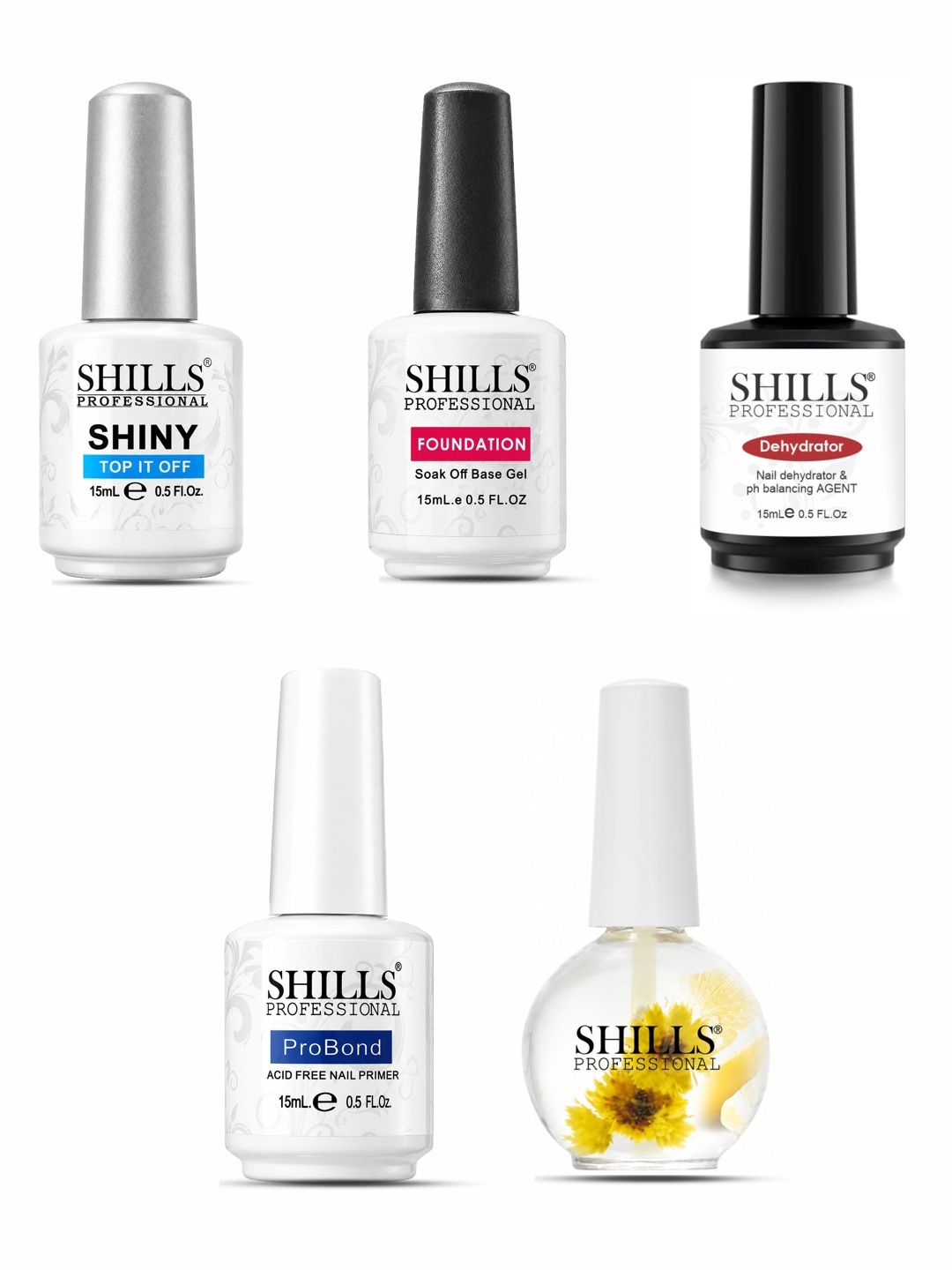 shills professional Nail Art Applicator Combo Kit for UV Led Gel-picture-17