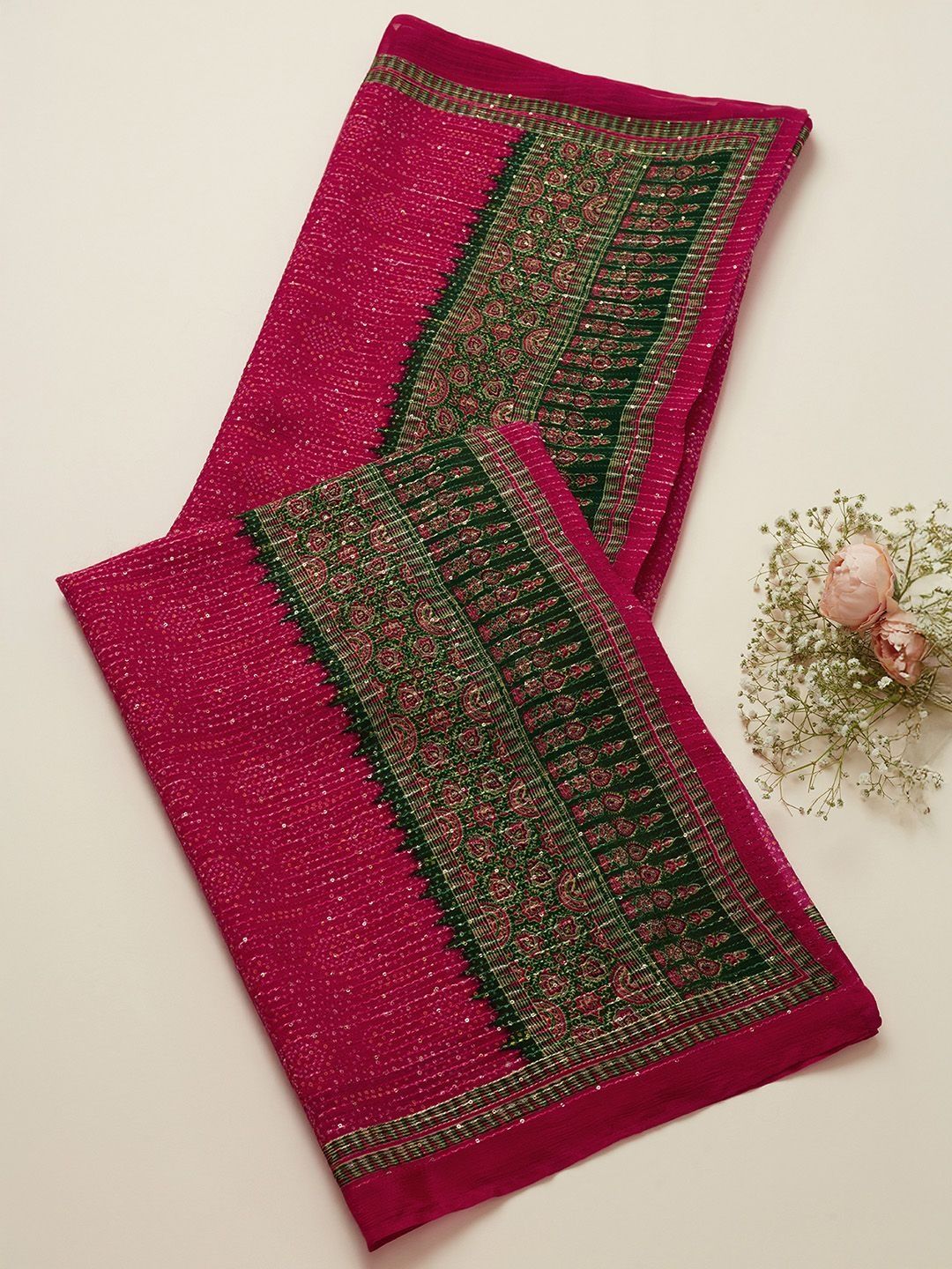 Soch Ethnic Motifs Embroidered Dupatta with Sequinned-picture-23