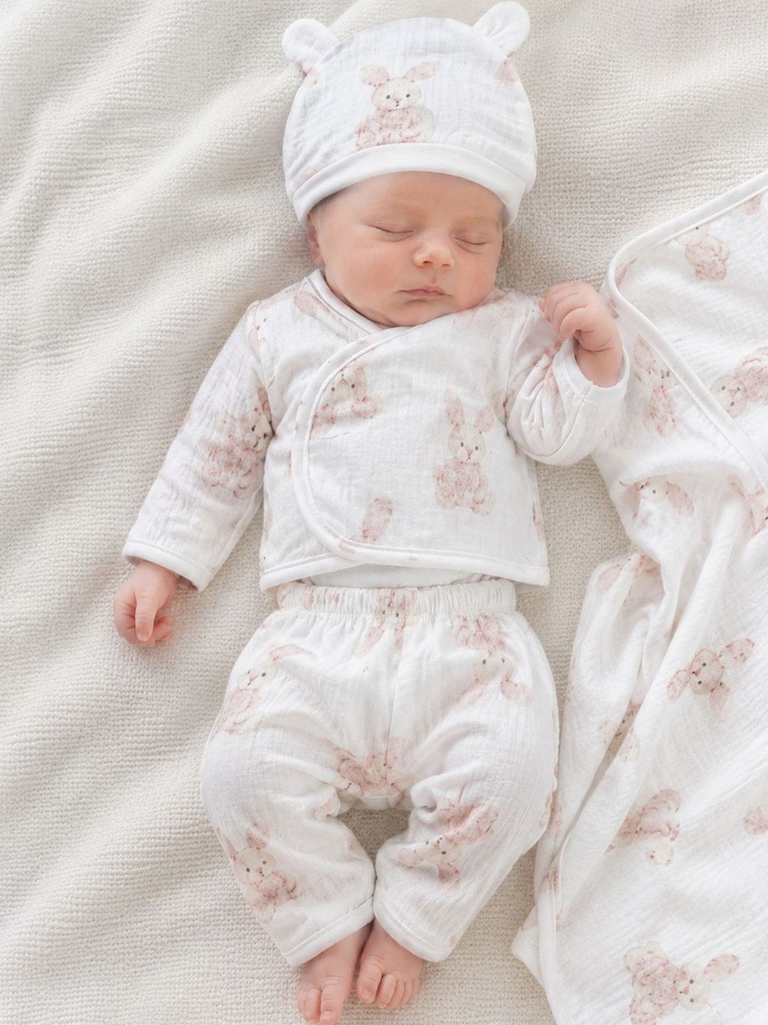 BAESD Kids Pack Of 5 Pure Cotton Baby Apparel Gift Set-picture-23