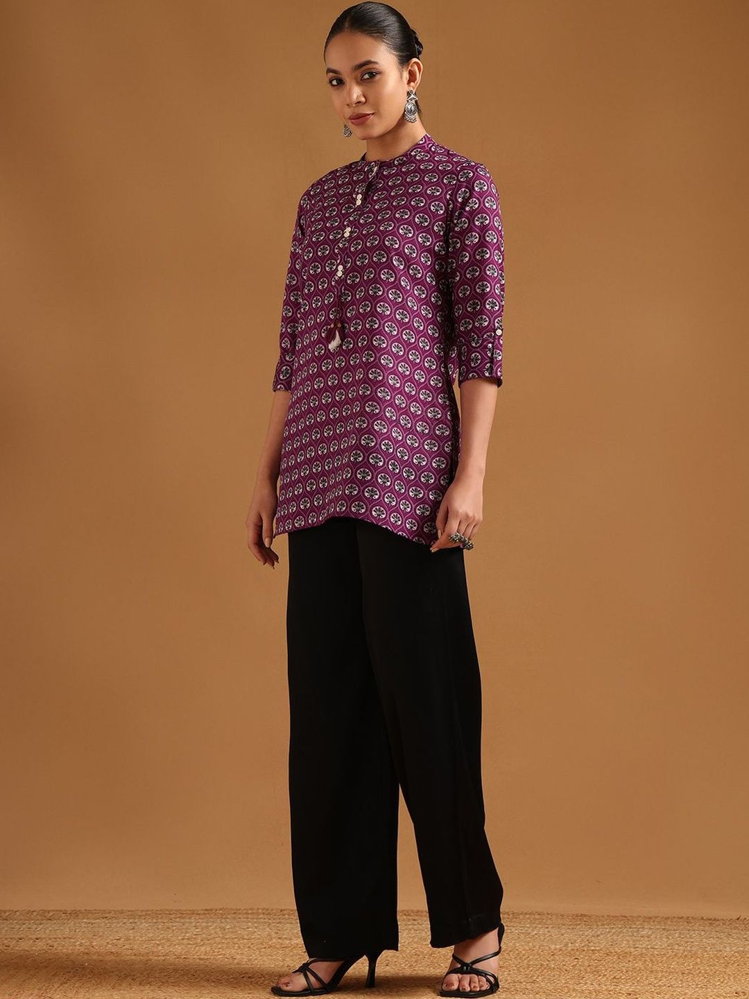 Soch Mandarin Collar Printed Ethnic Tunic-picture-18