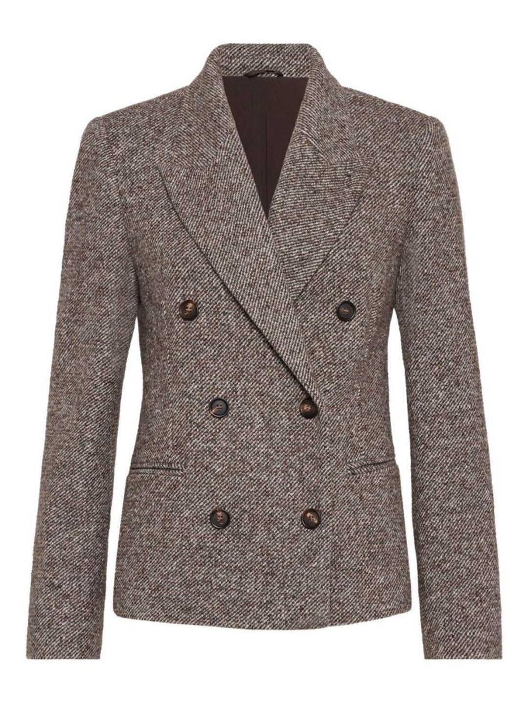 brunello cucinelli Brown Double-Breasted Blazer-picture-45