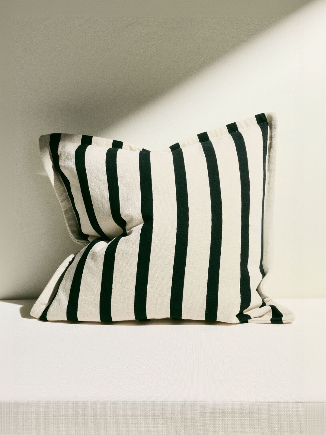 H&M White Striped Rectangle Cushion Covers-picture-31