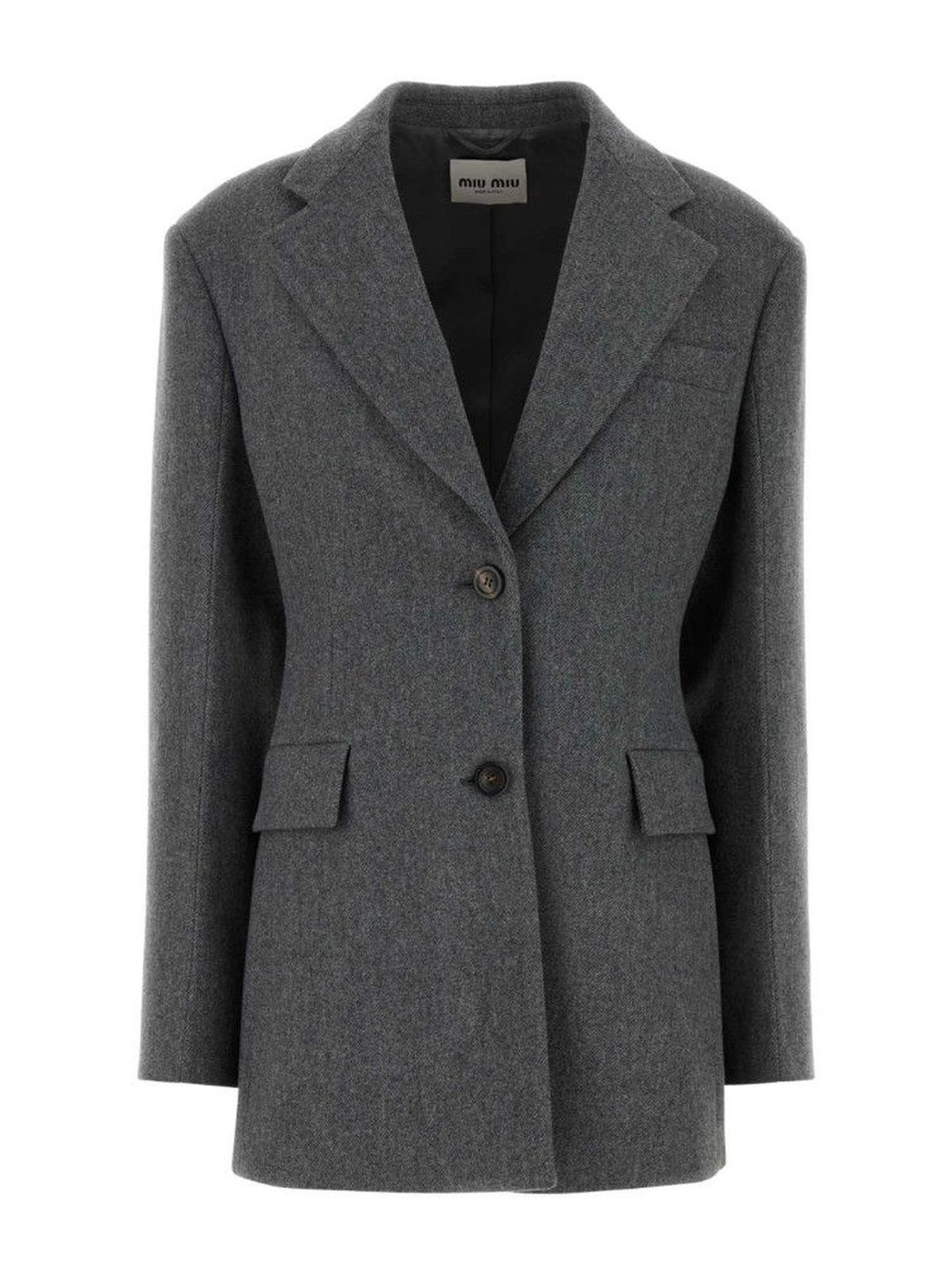 Dark Grey Single Breasted Blazer-image-22
