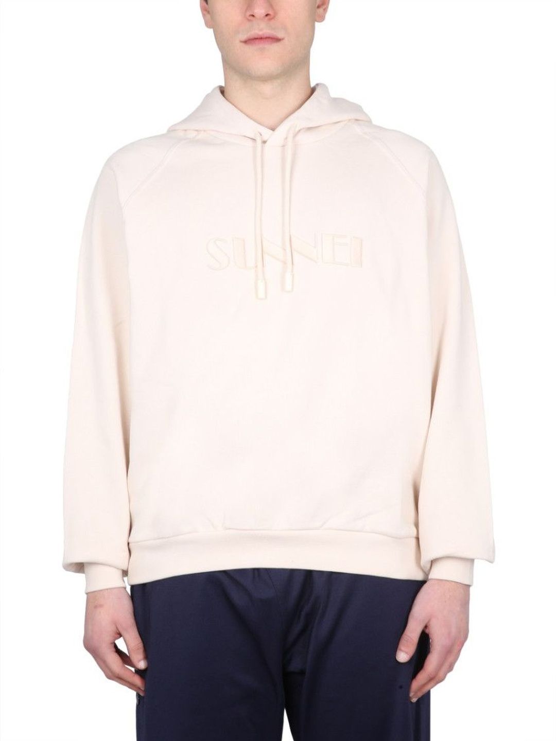 sunnei Beige Logo Hood Sweatshirts-picture-17