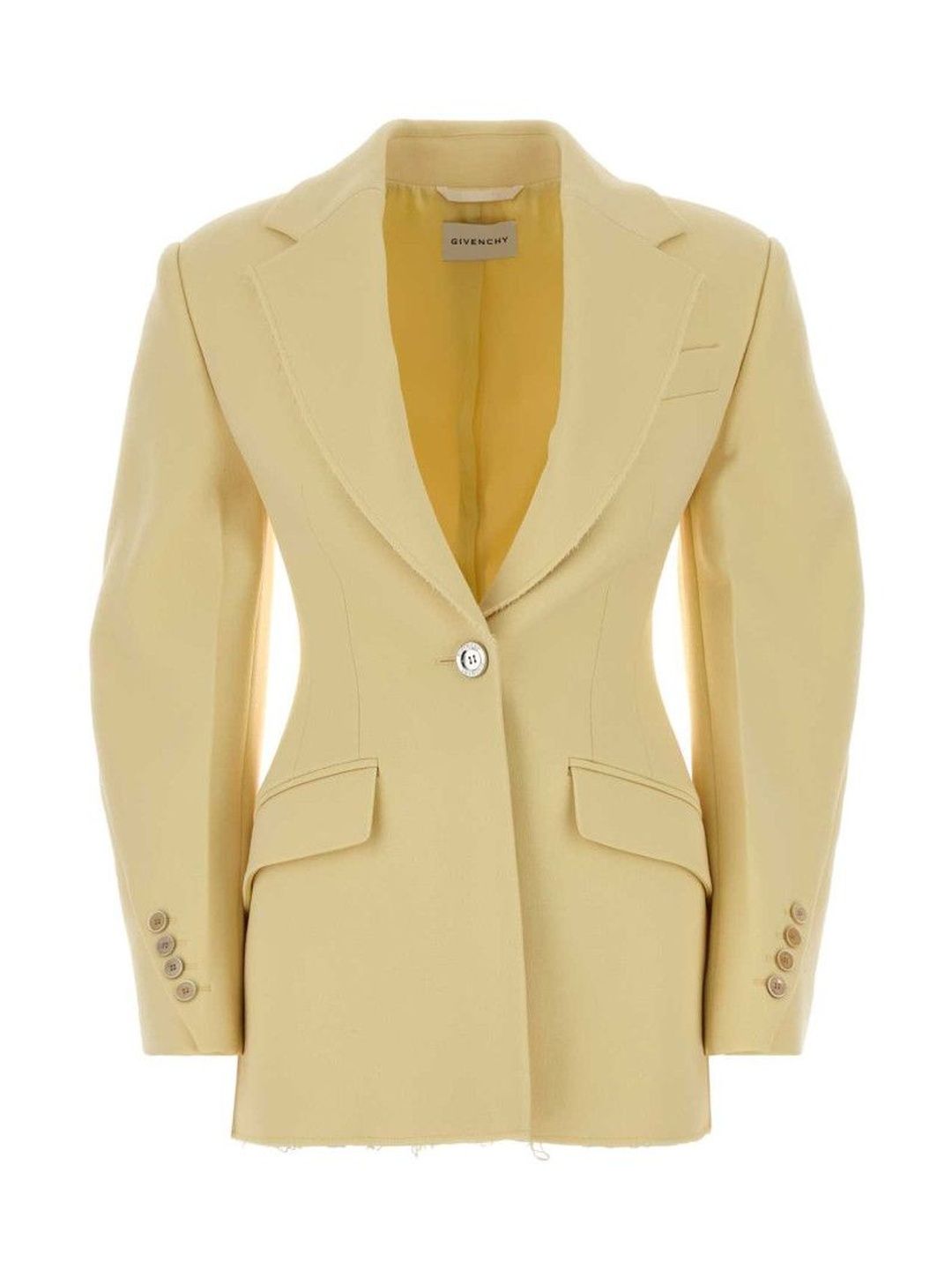 givenchy Pastel yellow crepe blazer-picture-57