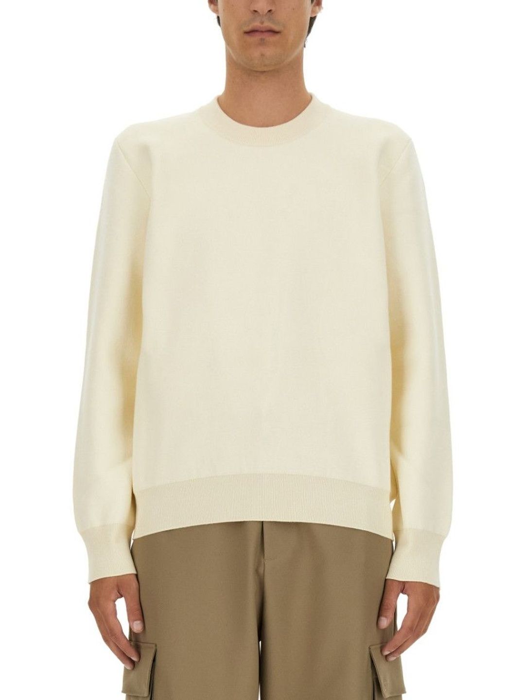 Off White Solid Sweater-image-26