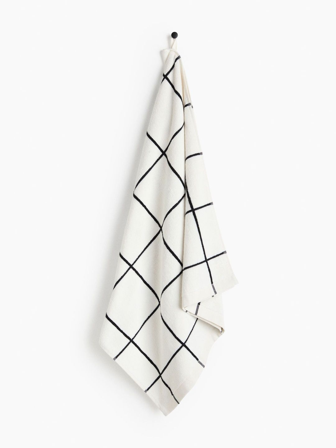 H&M White Printed Bath Towel-picture-23