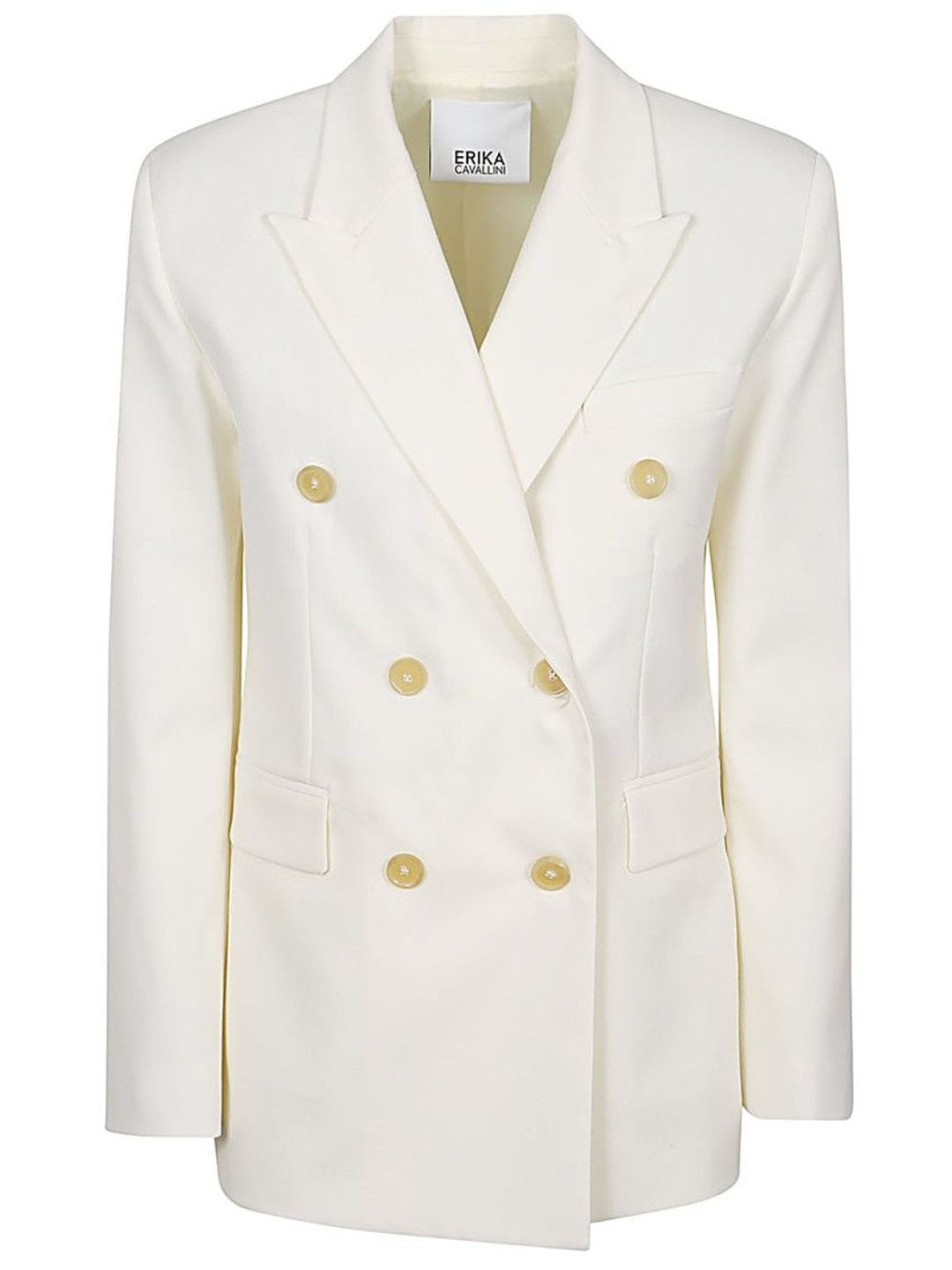 erika cavallini semi-couture White Twill Alberta Blazer-picture-19