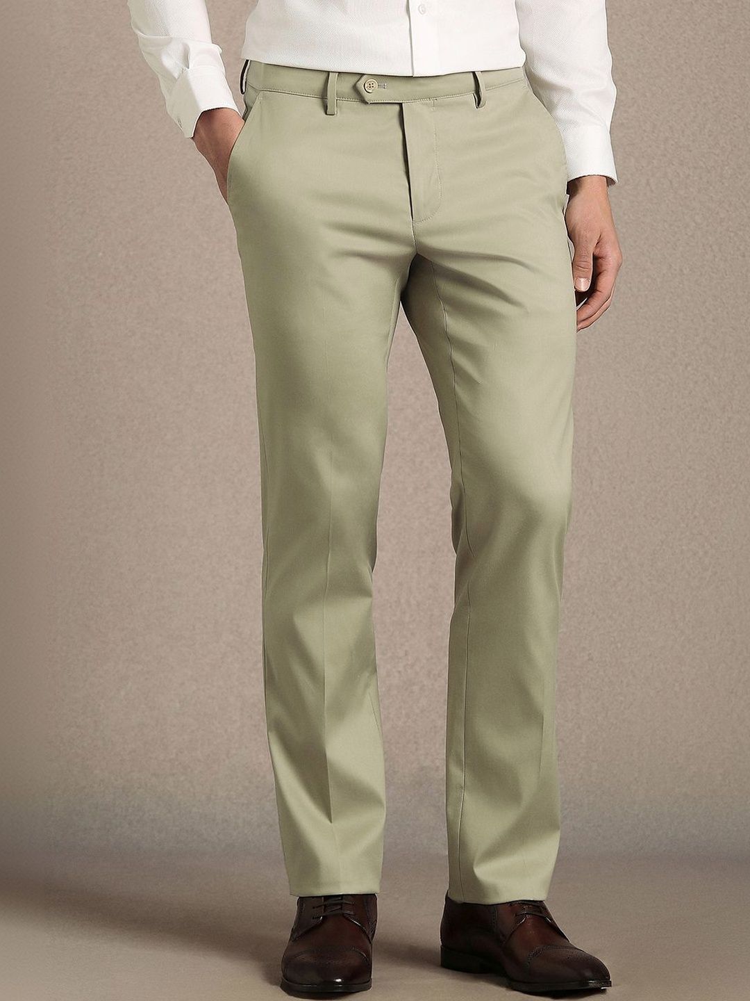 Luxure by Louis Philippe Men Slim Fit Easy Wash Trousers-picture-28