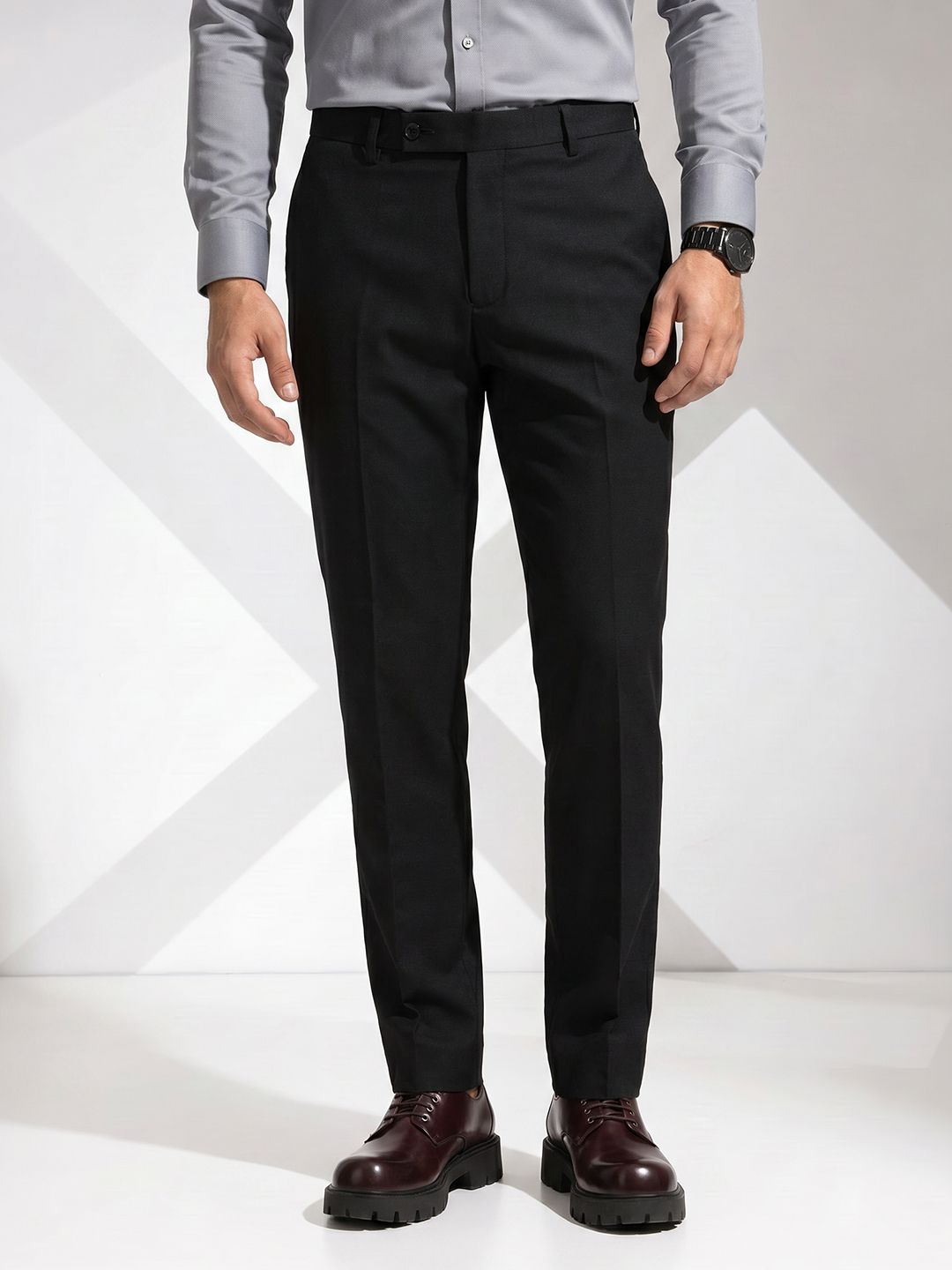 INVICTUS Men Woven Formal Trousers-picture-18