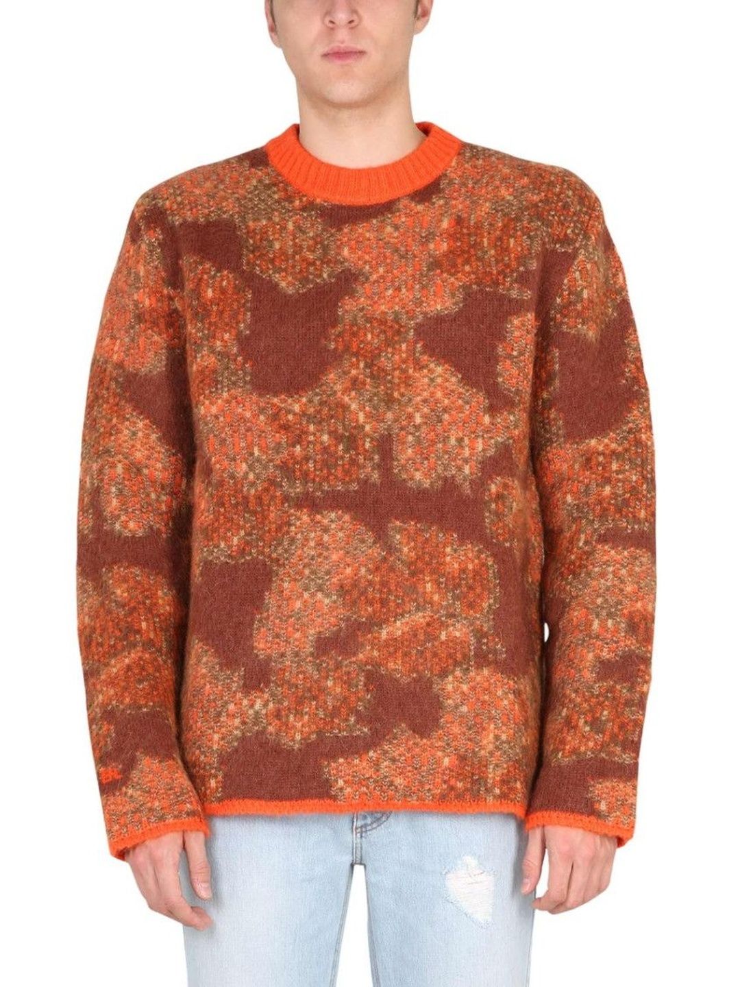 erl Orange Crew Neck Sweaters-picture-19