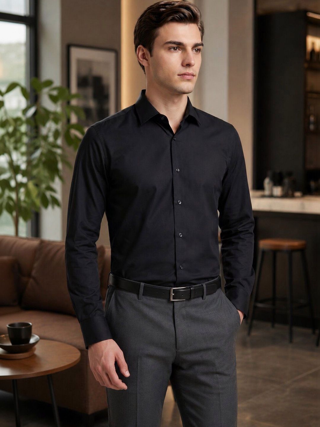 Turtle Men Standard Slim Fit Formal Shirt-picture-31