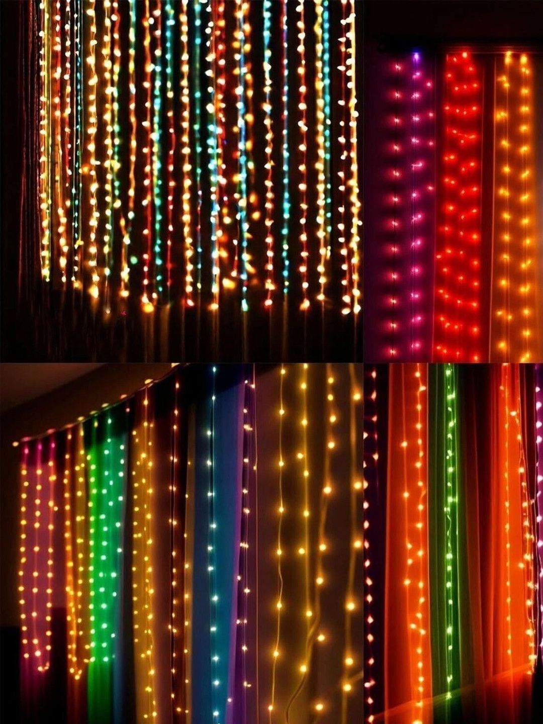 MPROW 5-Pieces Red & Blue Waterproof String Lights-image-10