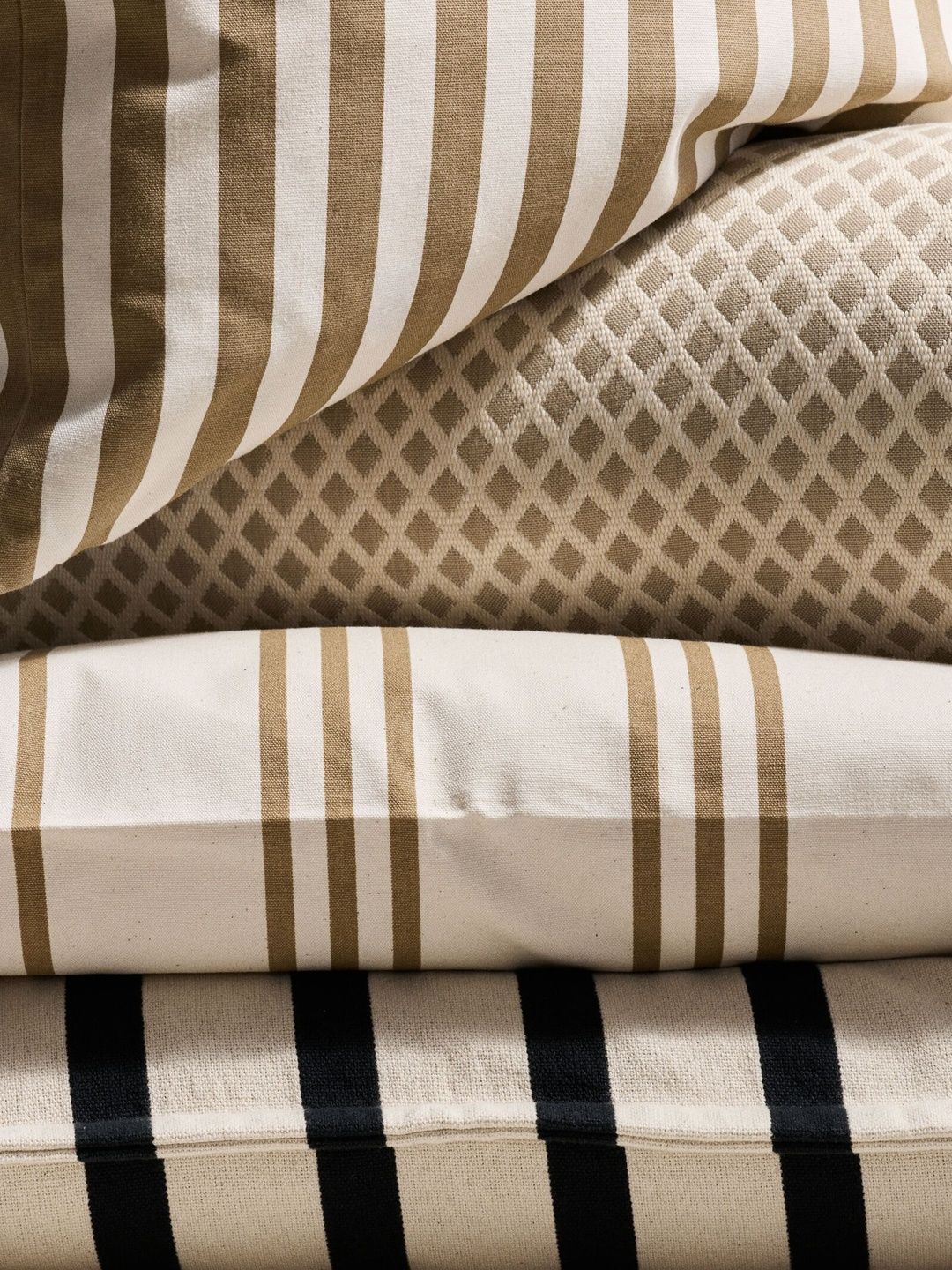 H&M White Striped Rectangle Cushion Covers-picture-30