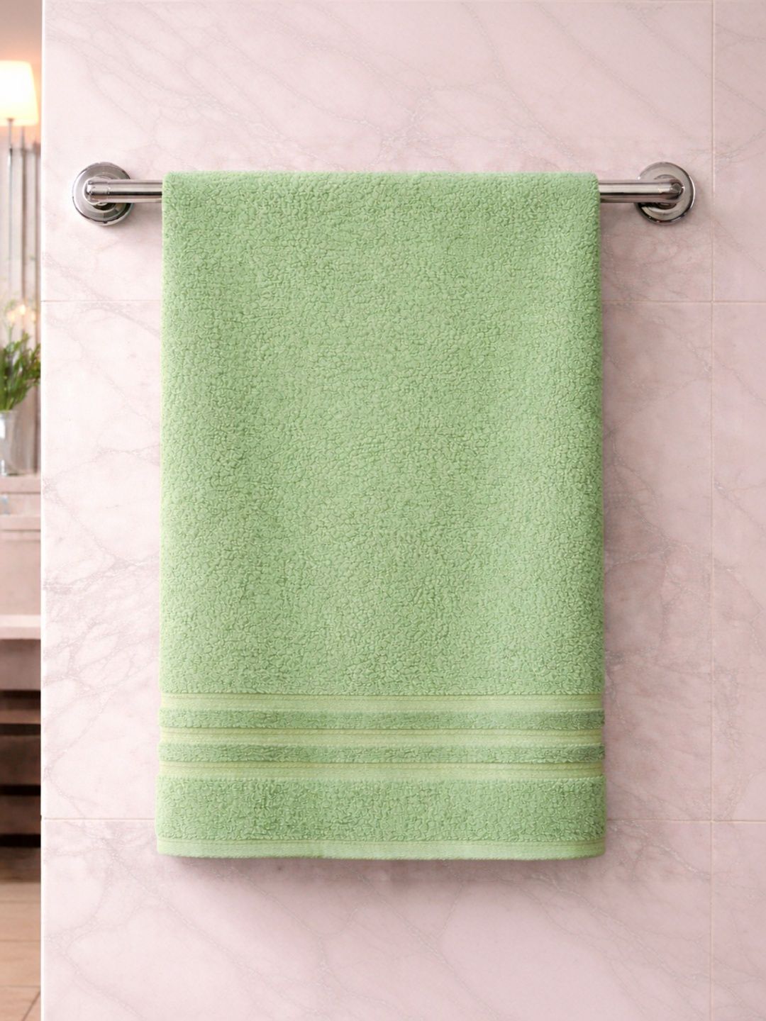 VAASINI Green 1 Striped Terry Cotton 400 GSM Bath Towel-image-47