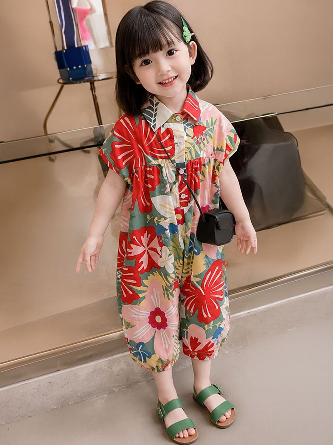 Xsole Girls Printed Basic Jumpsuit-picture-36