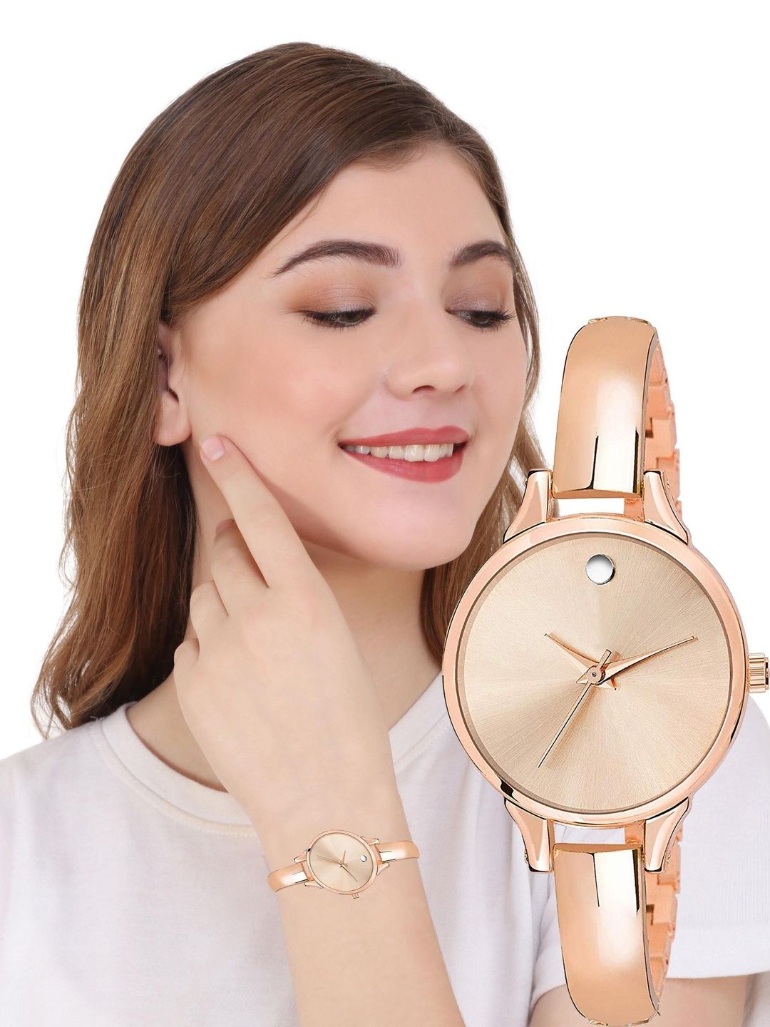 Daniel Radcliffe Women Dial & Bracelet Style Straps Analogue Multi Function Watch Bangles-image-45
