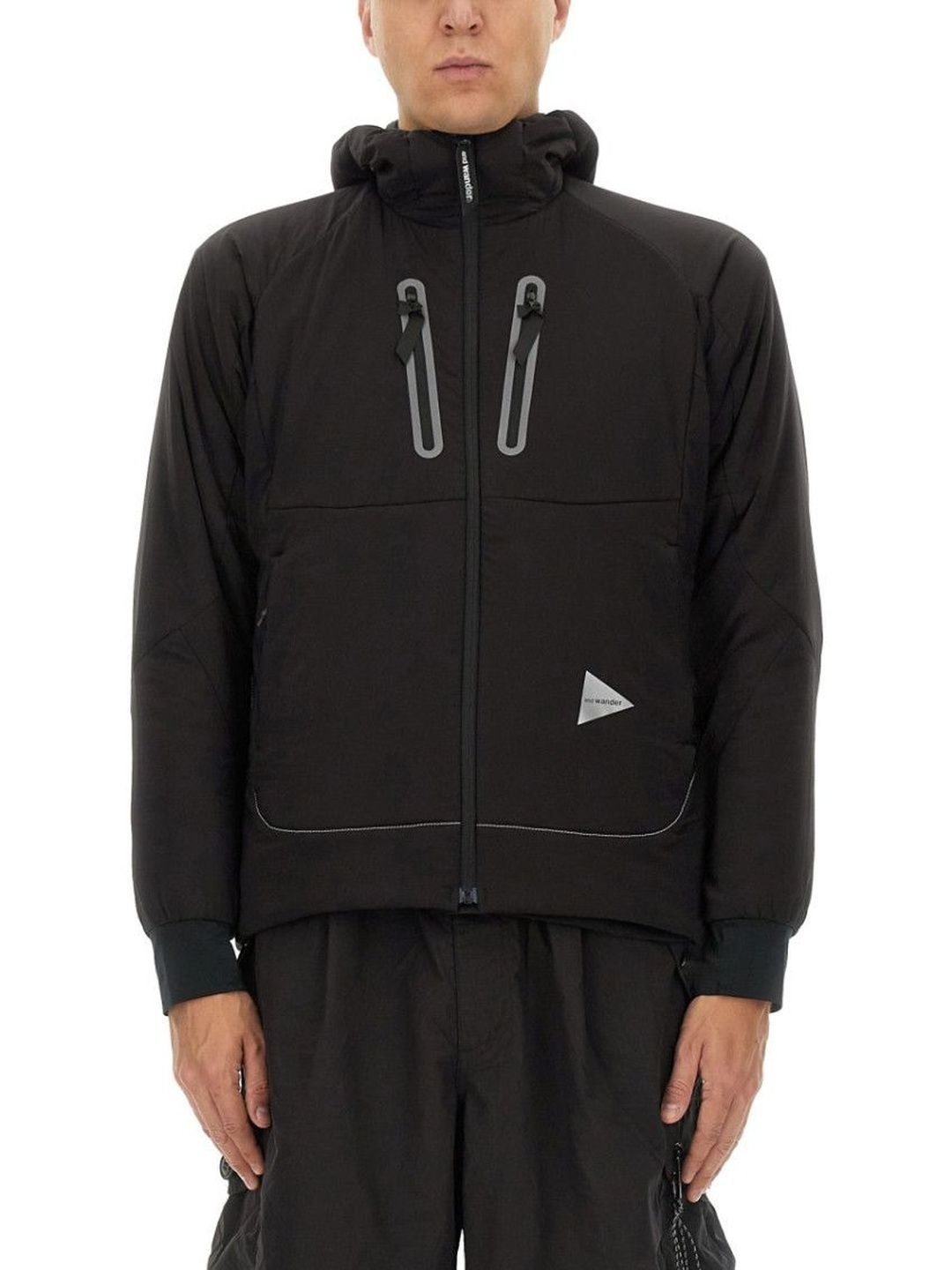 and wander Black Logo Hood Sweatshirts-picture-15