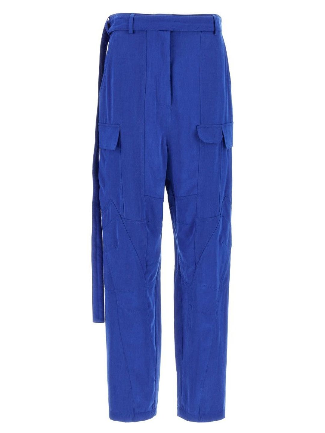 Blue Cargo pants-image-3
