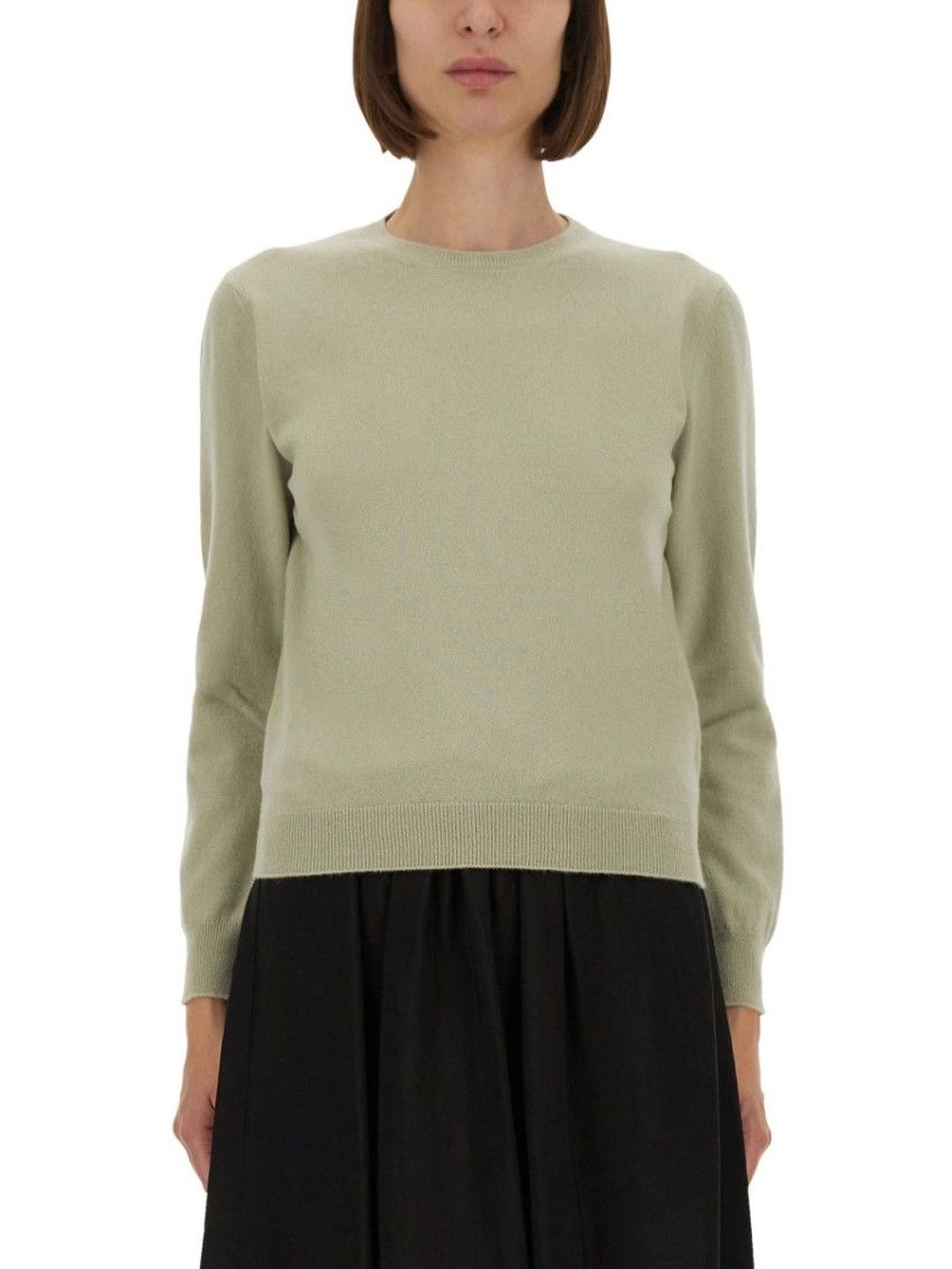 Green Solid Crew Neck Sweater-image-18