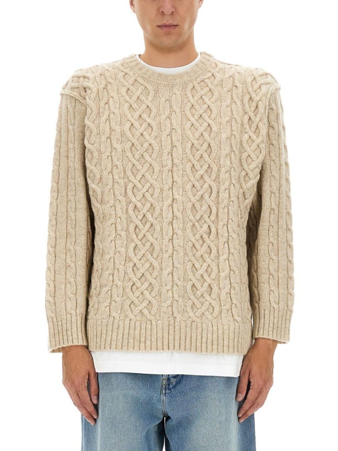 moschino Beige Crew Neck Sweater-picture-21